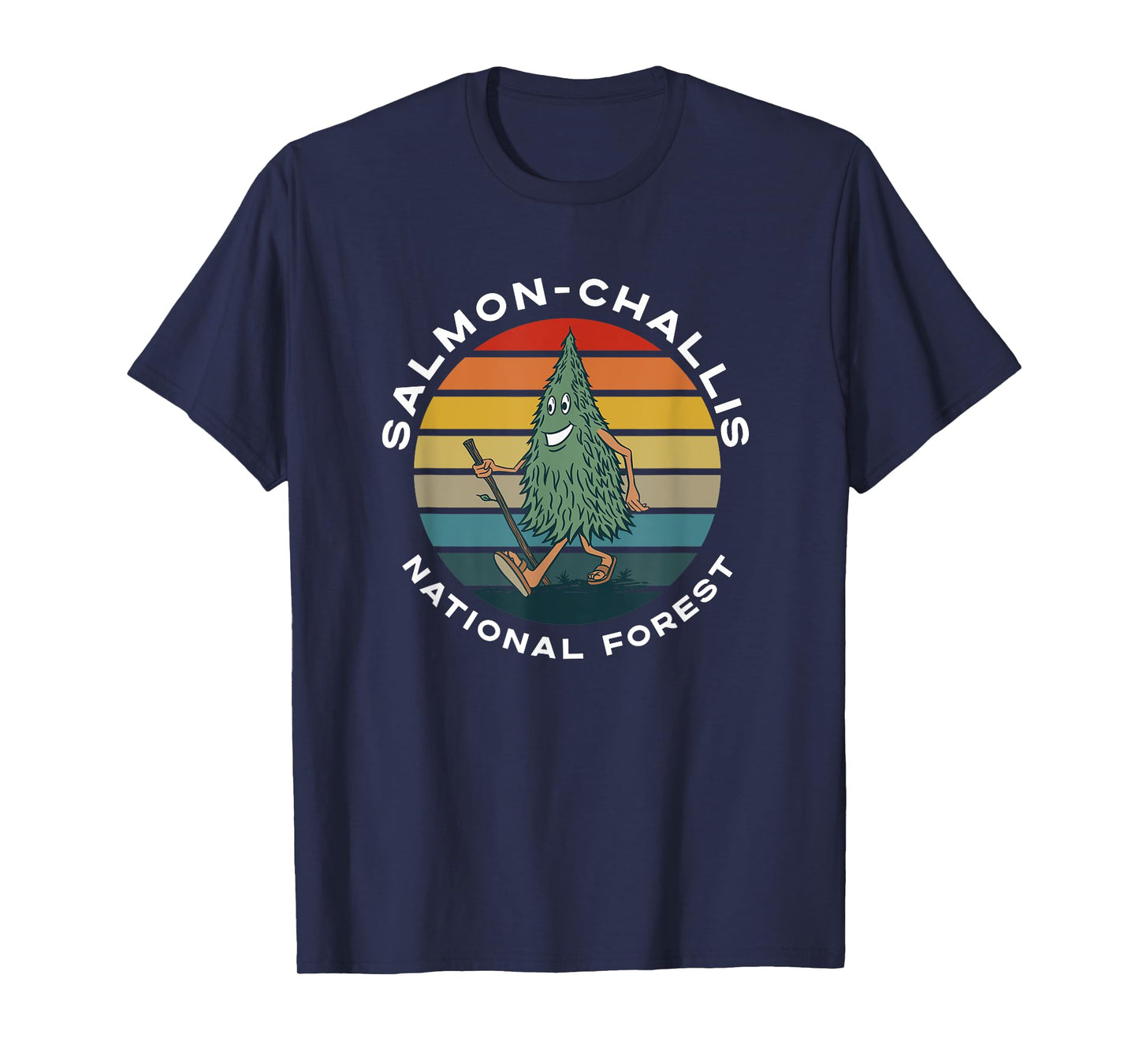 Hiking Tree Salmon-Challis National Forest Idaho Camping T-Shirt