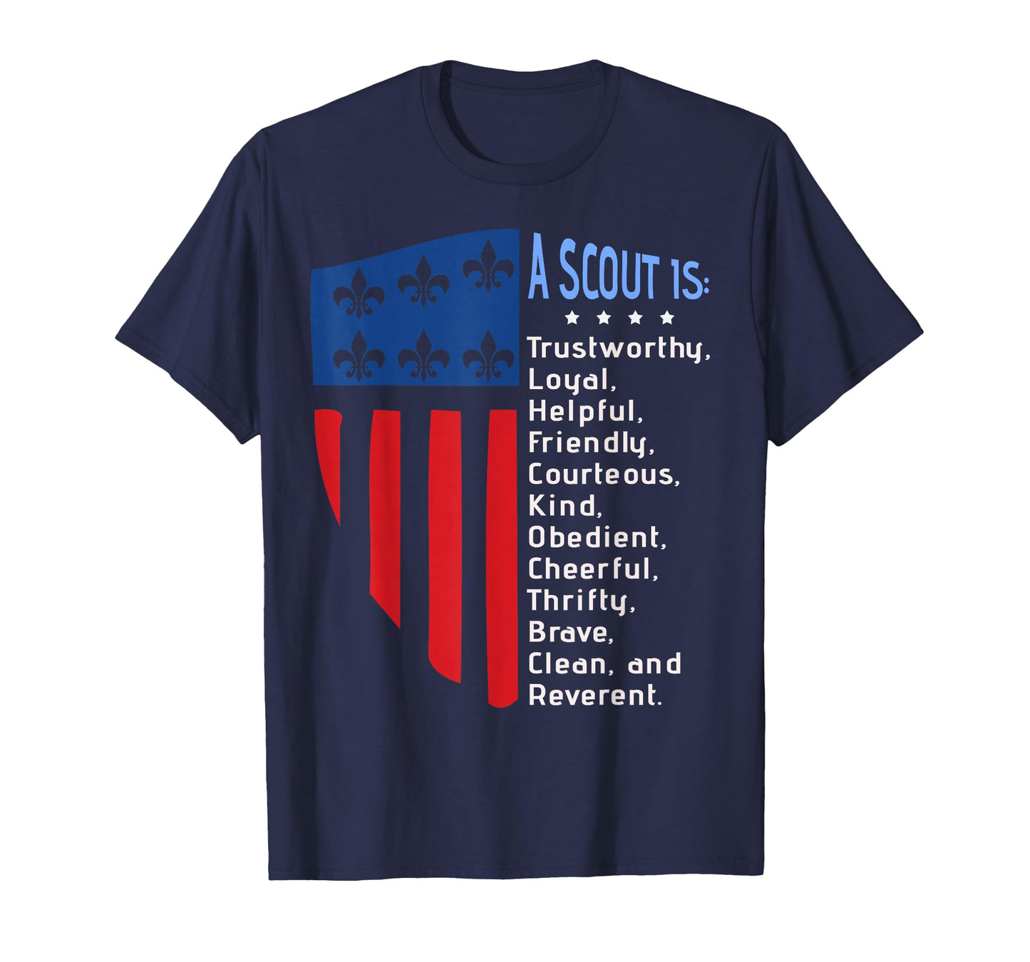 Scouting Law, US America Flag Scouting law Gift T-Shirt