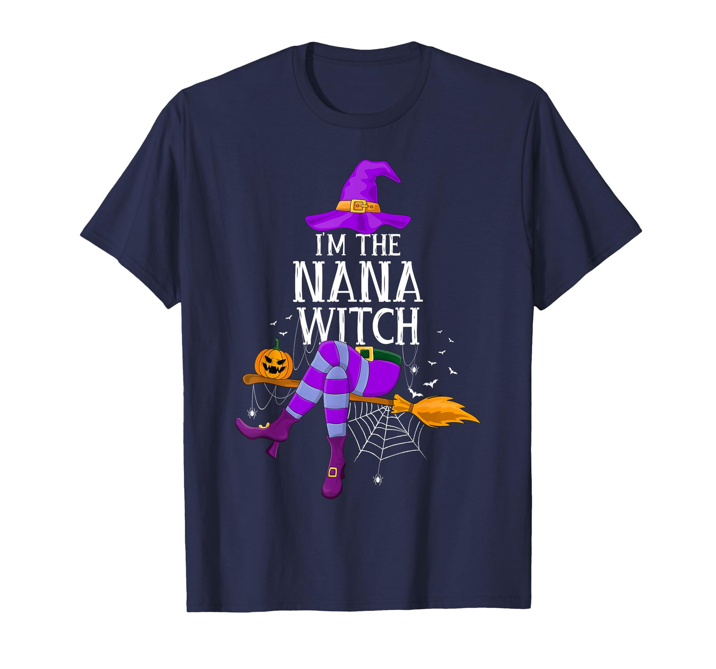 Matching Family Costume I'm The Nana Witch Halloween Grandma T-Shirt