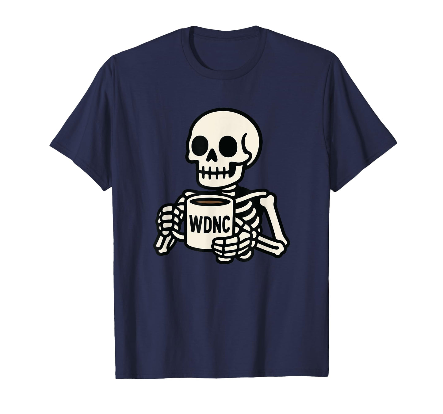 Skeleton WDNC We Do Not Care Club for Women T-Shirt