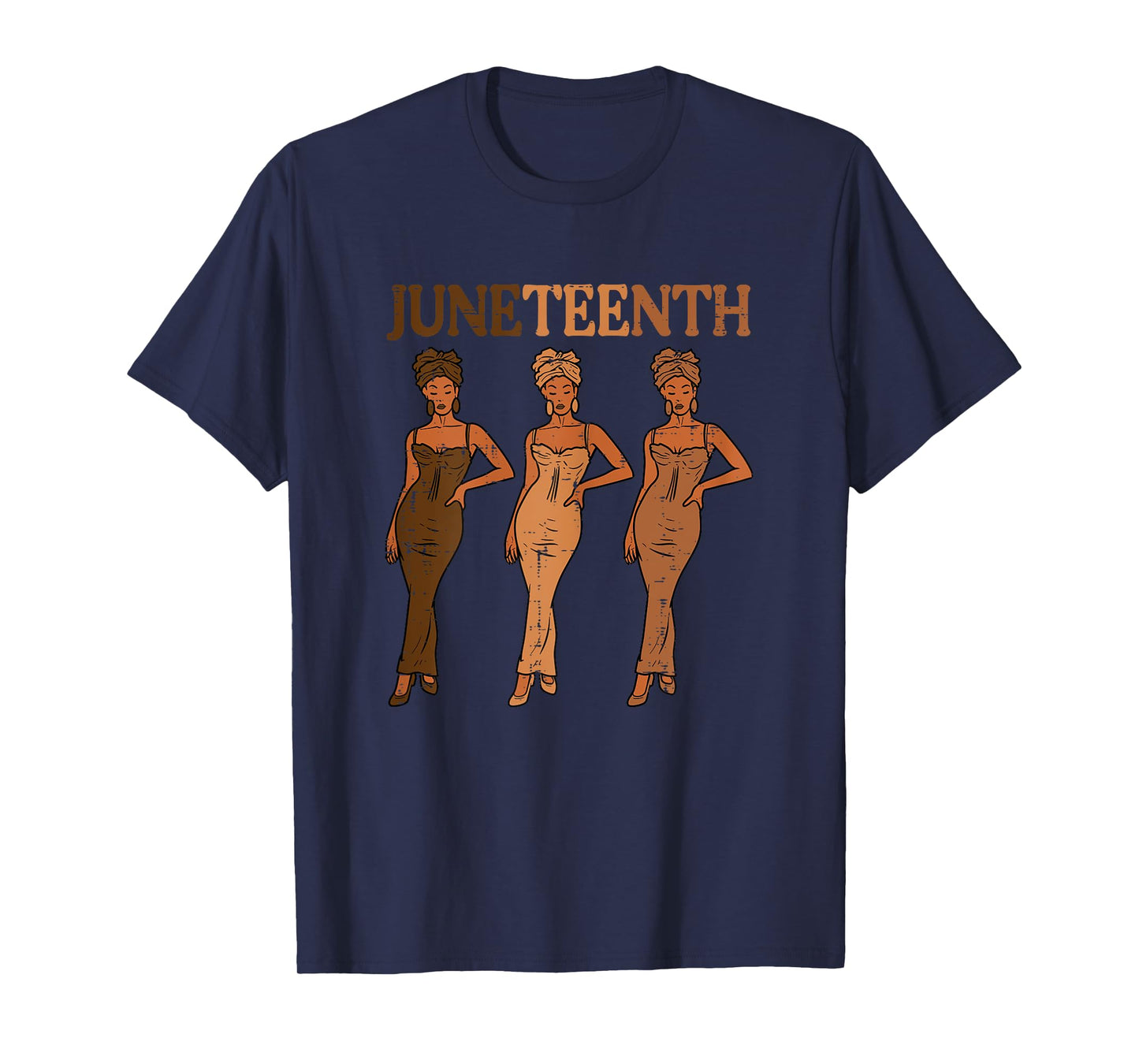 Juneteenth Black Woman Dress 1865 Melanin Women Girls Kids T-Shirt