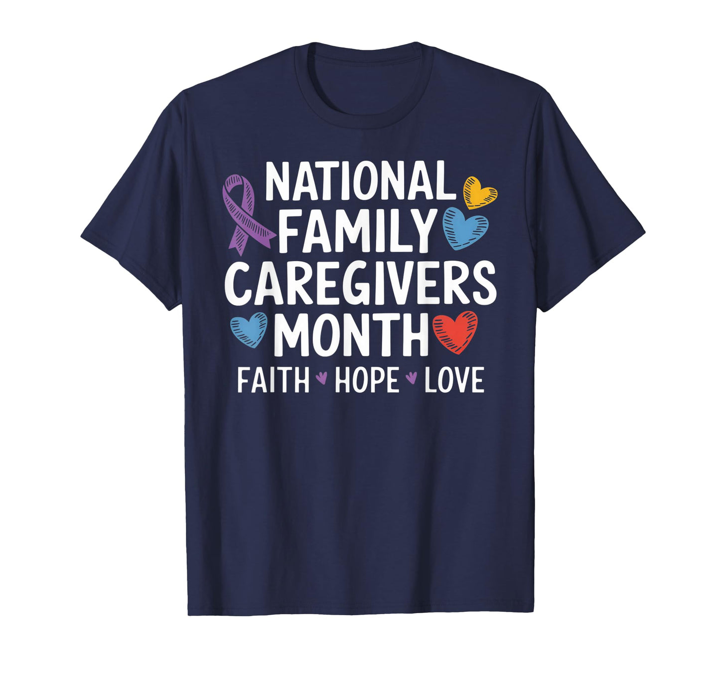Purple Ribbon Shirt - National Family Caregivers Month T-Shirt