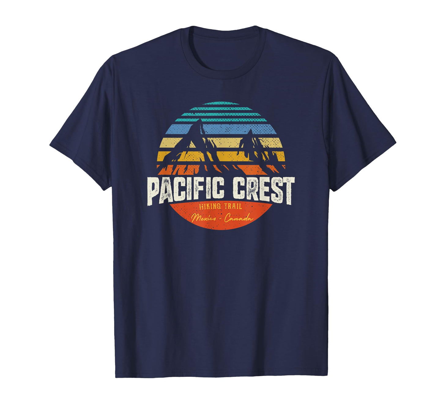 Vintage Pacific Crest Hiking Trail Mountain Sunset T-Shirt