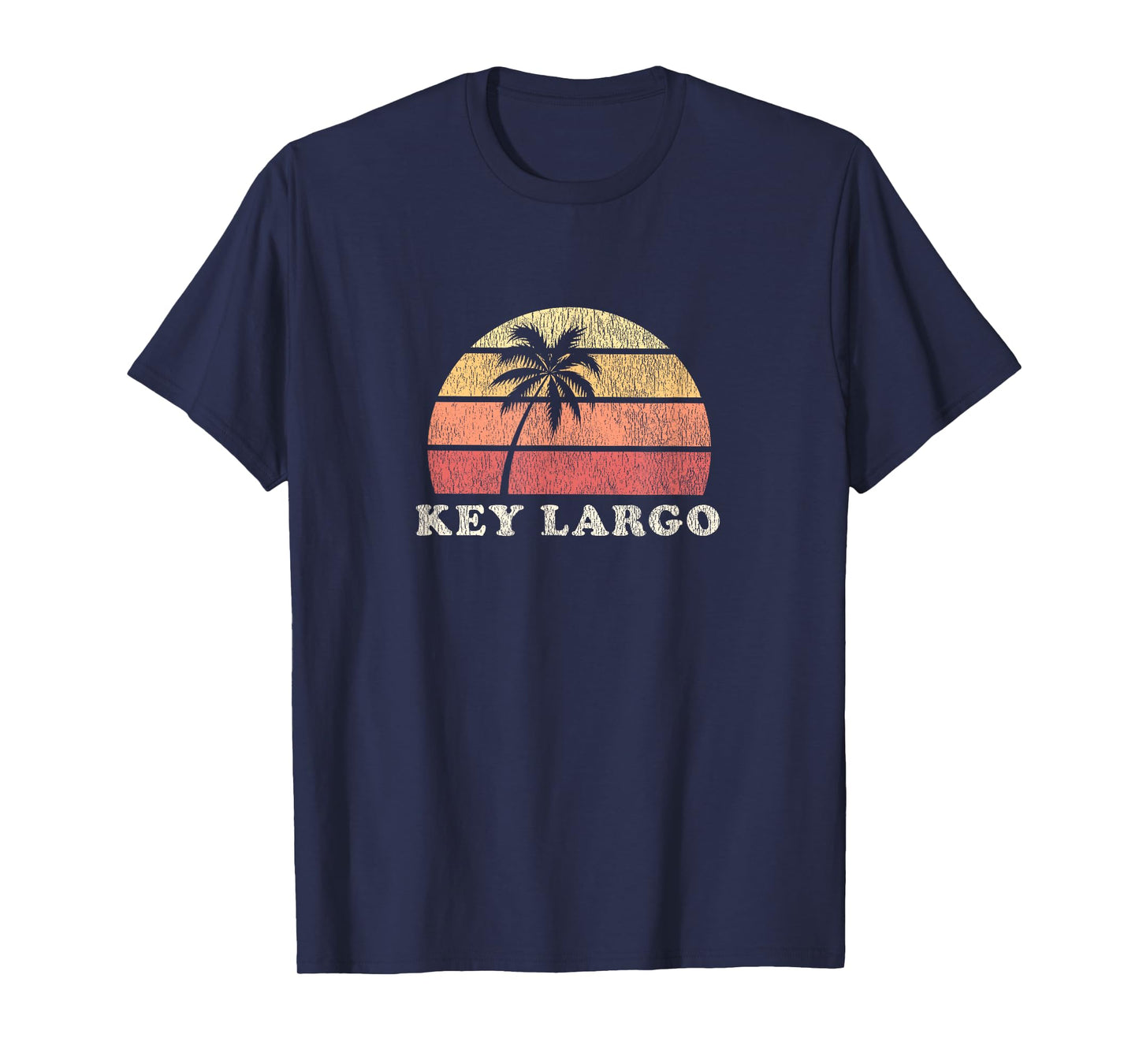 Key Largo FL Vintage 70s Retro Throwback Design T-Shirt