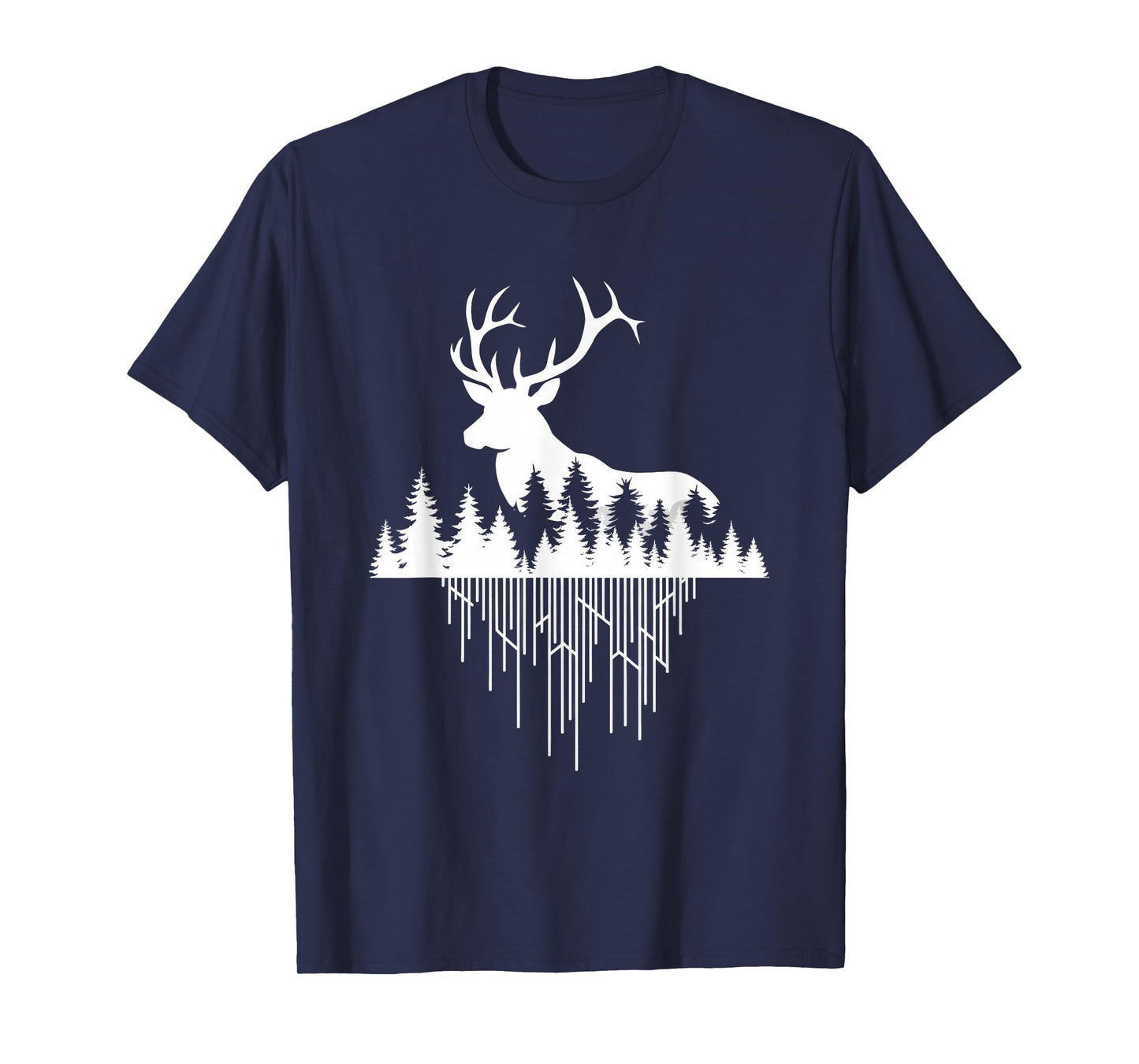 Nature Wildlife Forest Artwork Hunting Deer T-Shirt