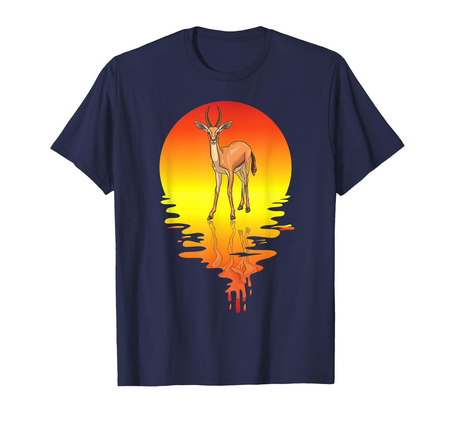 Gazelle Vaporwave Sunset T-Shirt