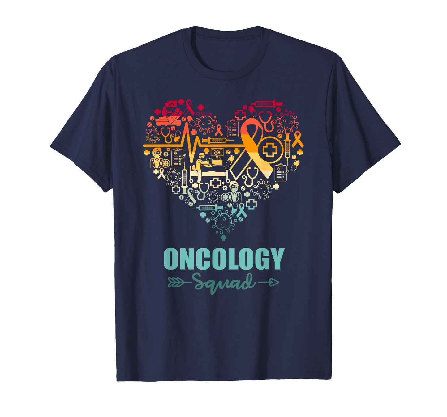 Oncology Squad Heart Funny Oncology Team T-Shirt