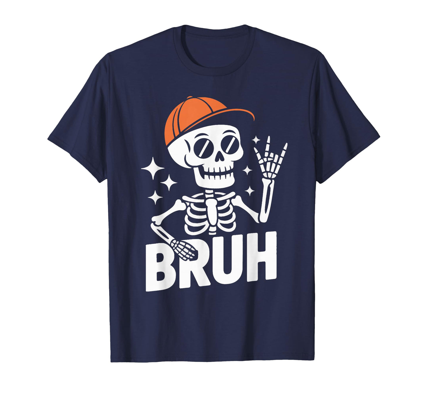 Bruh Halloween Skeleton Gamer Video Gaming Skeleton T-Shirt