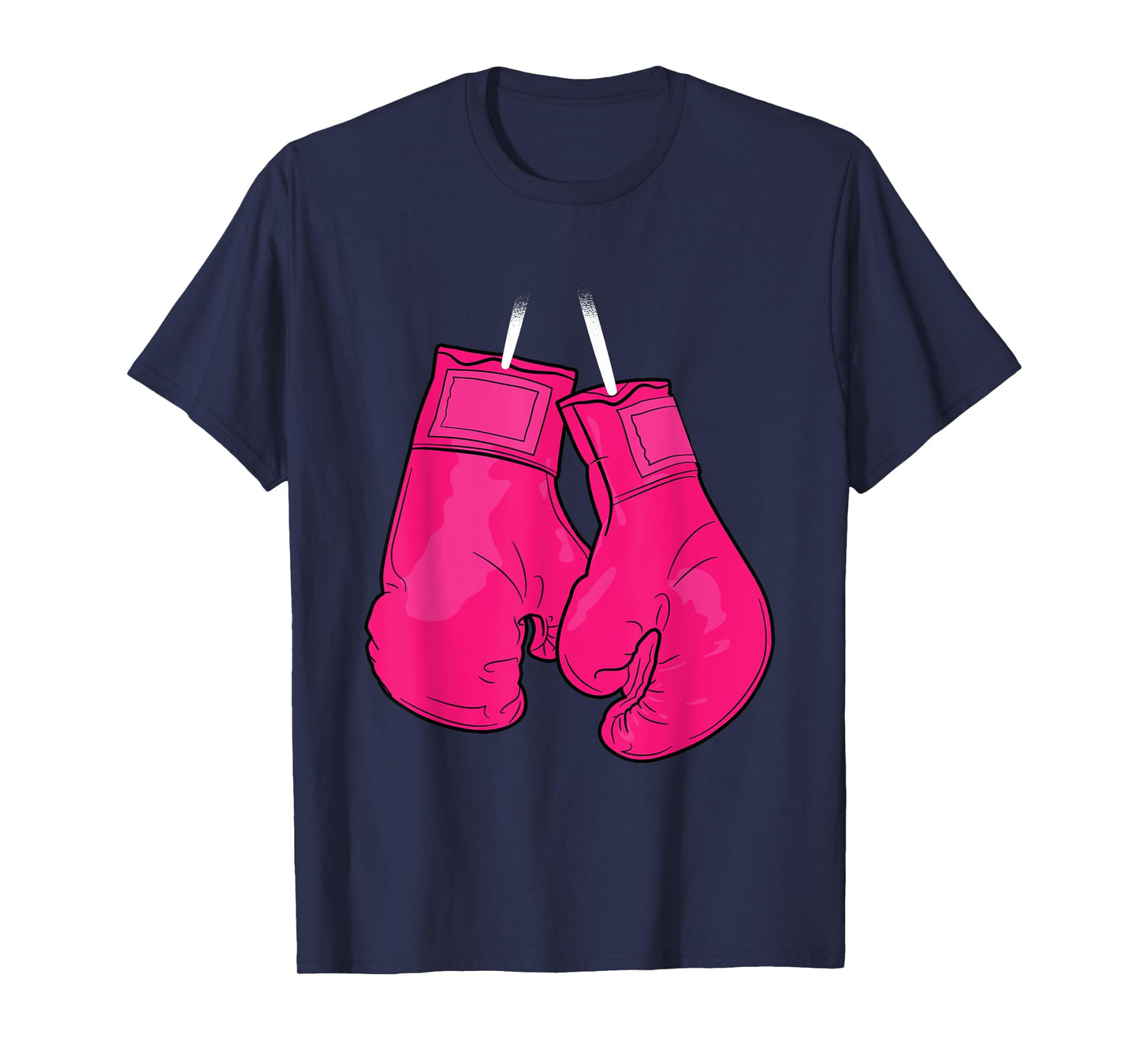 Pink Boxing Gloves Breast Cancer Awareness Cool Warrior T-Shirt