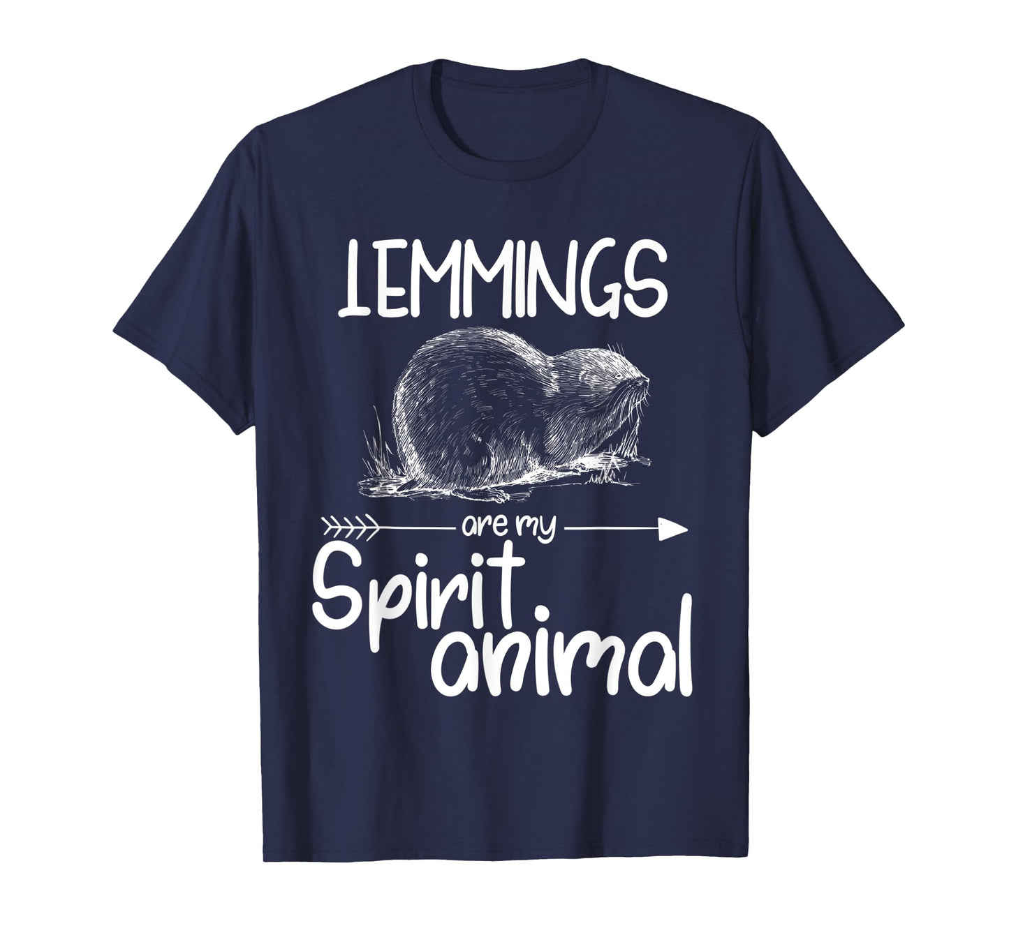 Lemmings Are My Spirit Animal Gift For Men Women Rodent T-Shirt