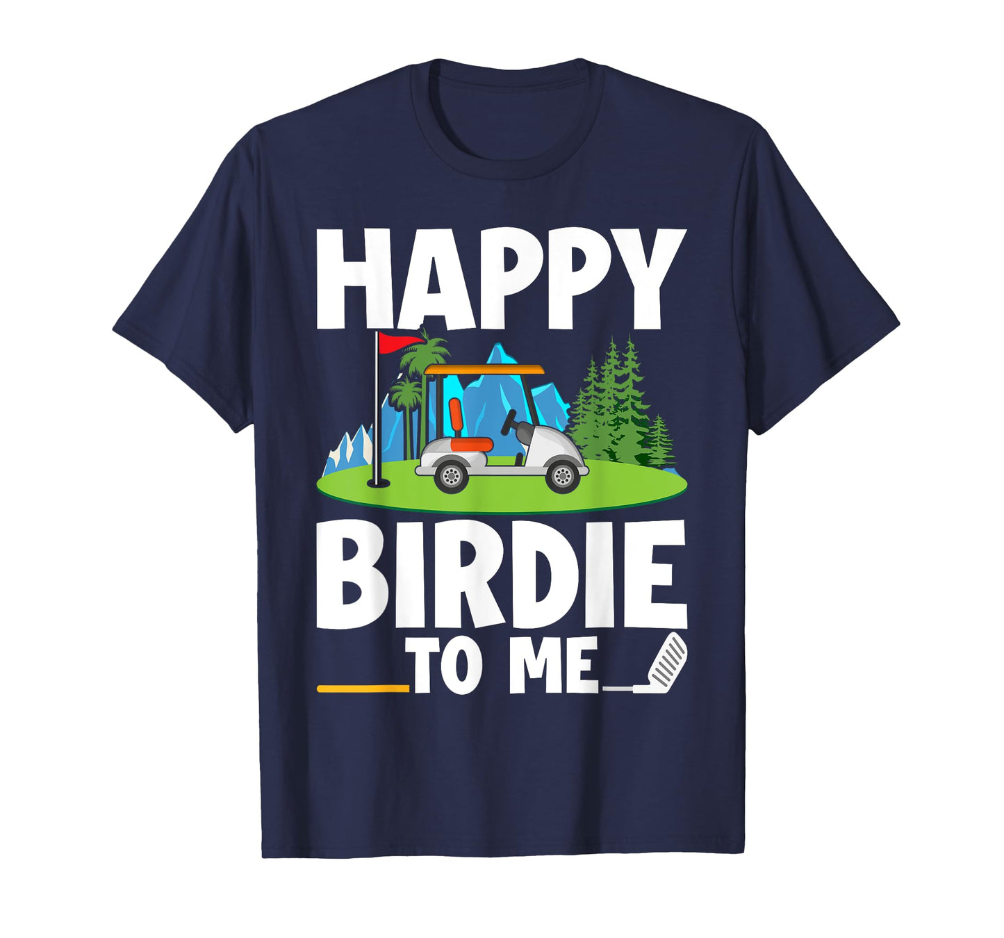 Funny Golf Birthday Happy Birdie Golfer Kids Boys Men T-Shirt