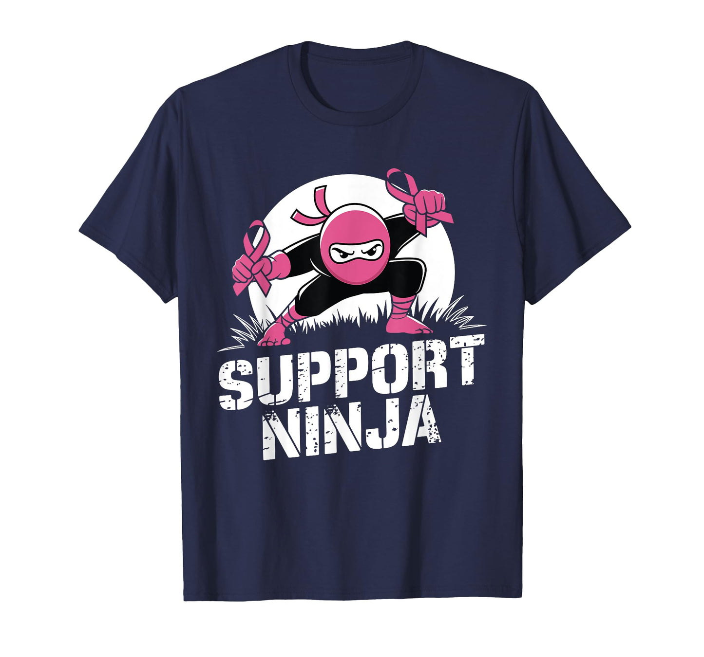 Support Ninja Breast Cancer Awareness Survivor Toddler Boy T-Shirt