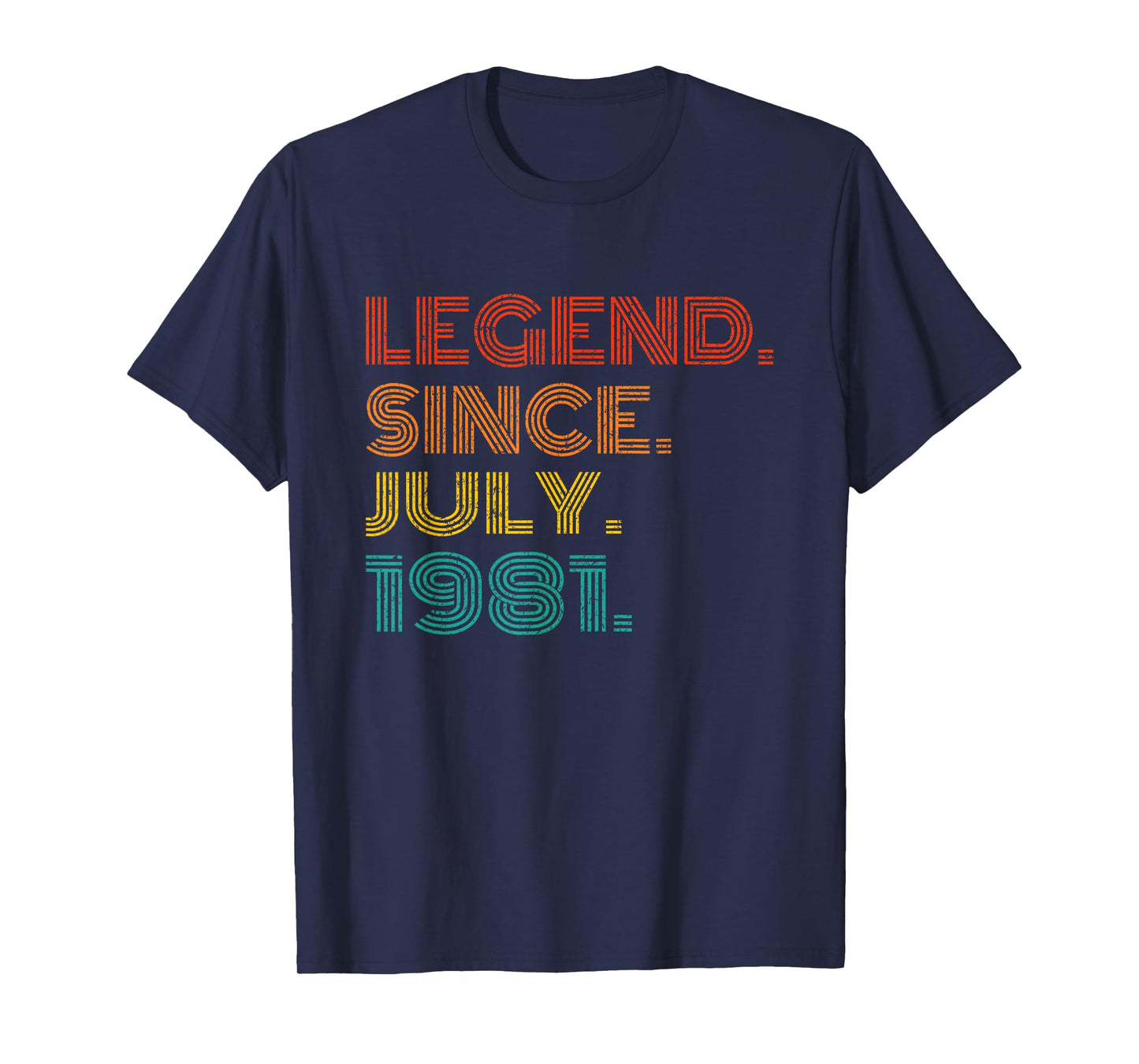 Legend Since July 1981 Birth Of Birthday Idea 1981 Vintage T-Shirt