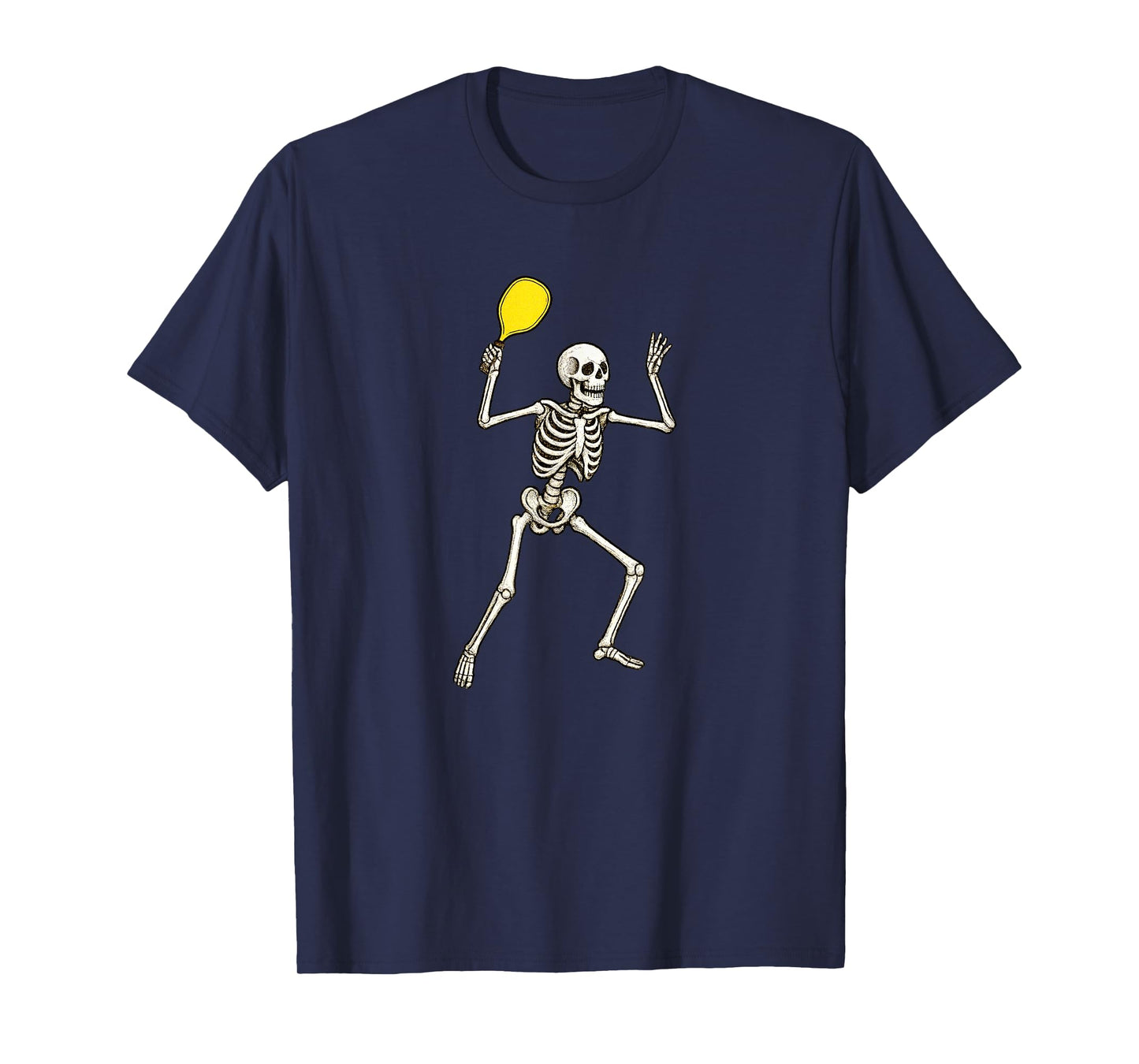 Skeleton Pickleball Player T-Shirt