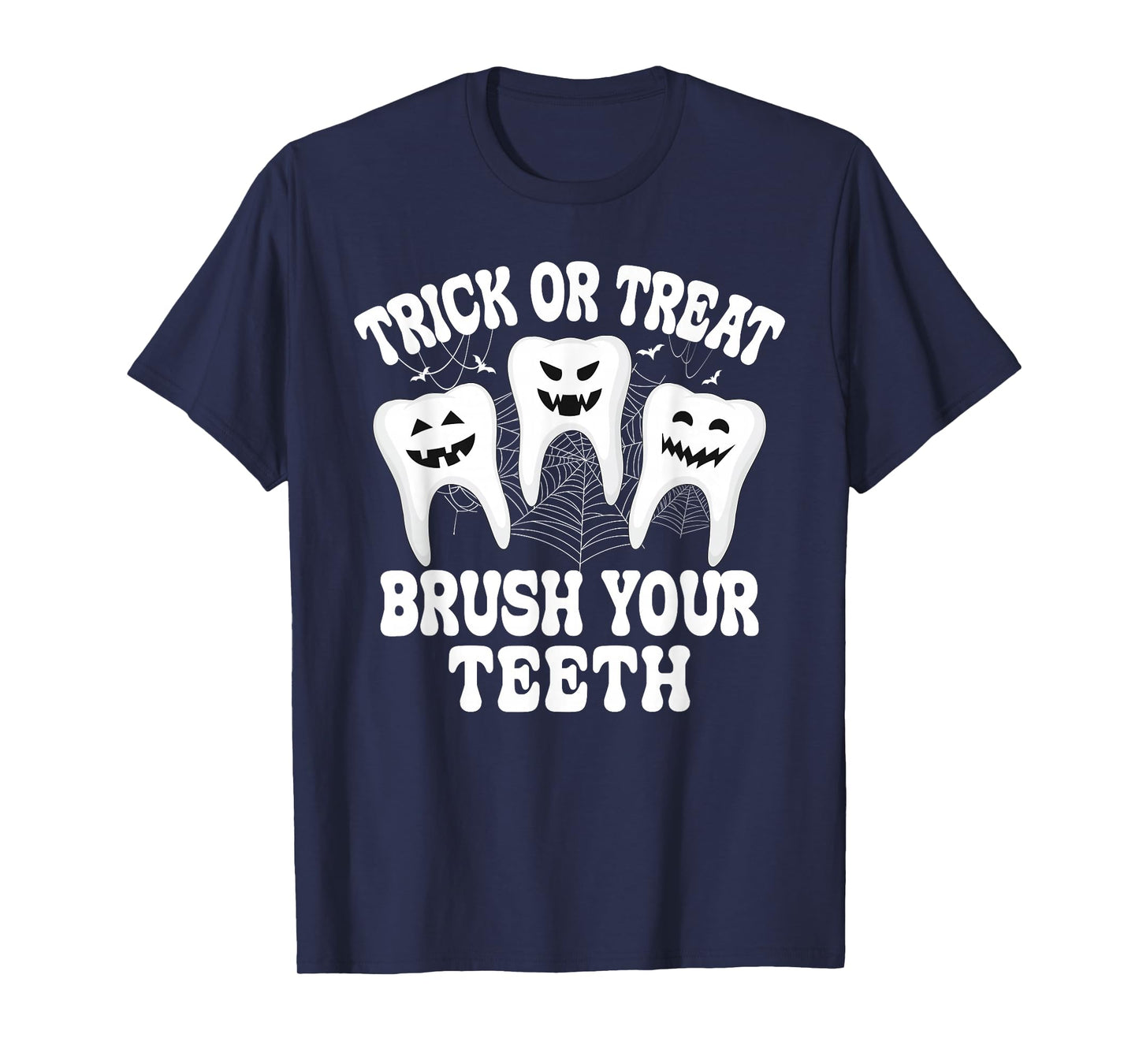 Trick or Teeth Dental Crew Dentist Halloween Costume Spooky T-Shirt