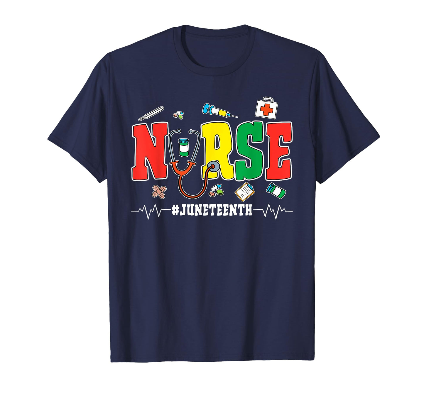 Juneteenth Black History Coquette African American Nurse T-Shirt