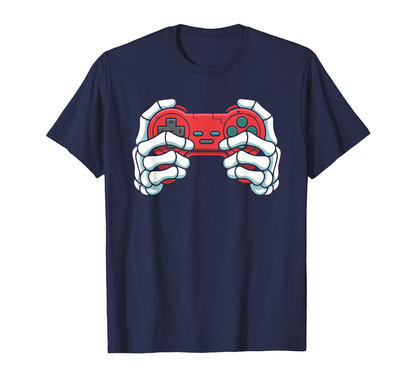 Video Game Skeleton Hand Gaming Halloween Gamer Men Boys T-Shirt