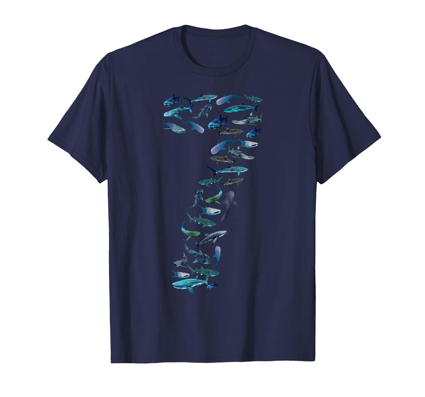 7th Birthday Boy Seven-Year-Old Sea Ocean Fish Whale Shark T-Shirt
