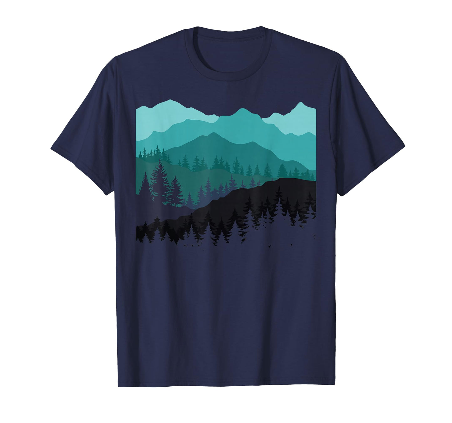 Timeless Mountain, Nature Trees and Forest T-Shirt
