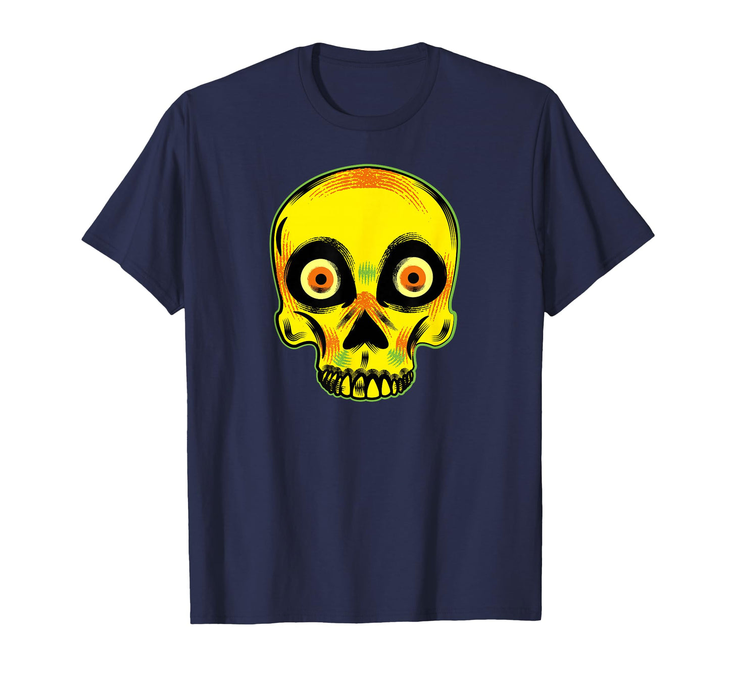 Halloween Skull Skeleton I Pumpkin Scary Trick Or Treat T-Shirt