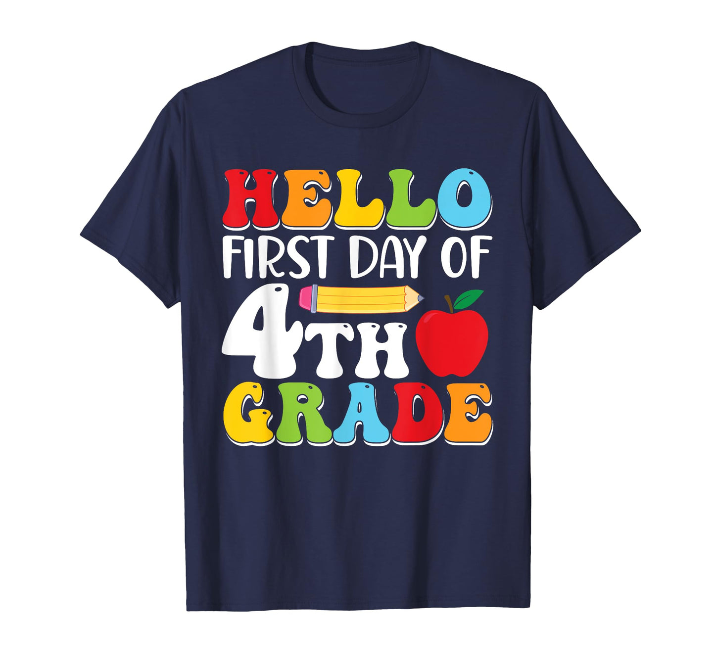 Hello Fourth Grade Team 4th Grade Back to School Teacher Kid T-Shirt
