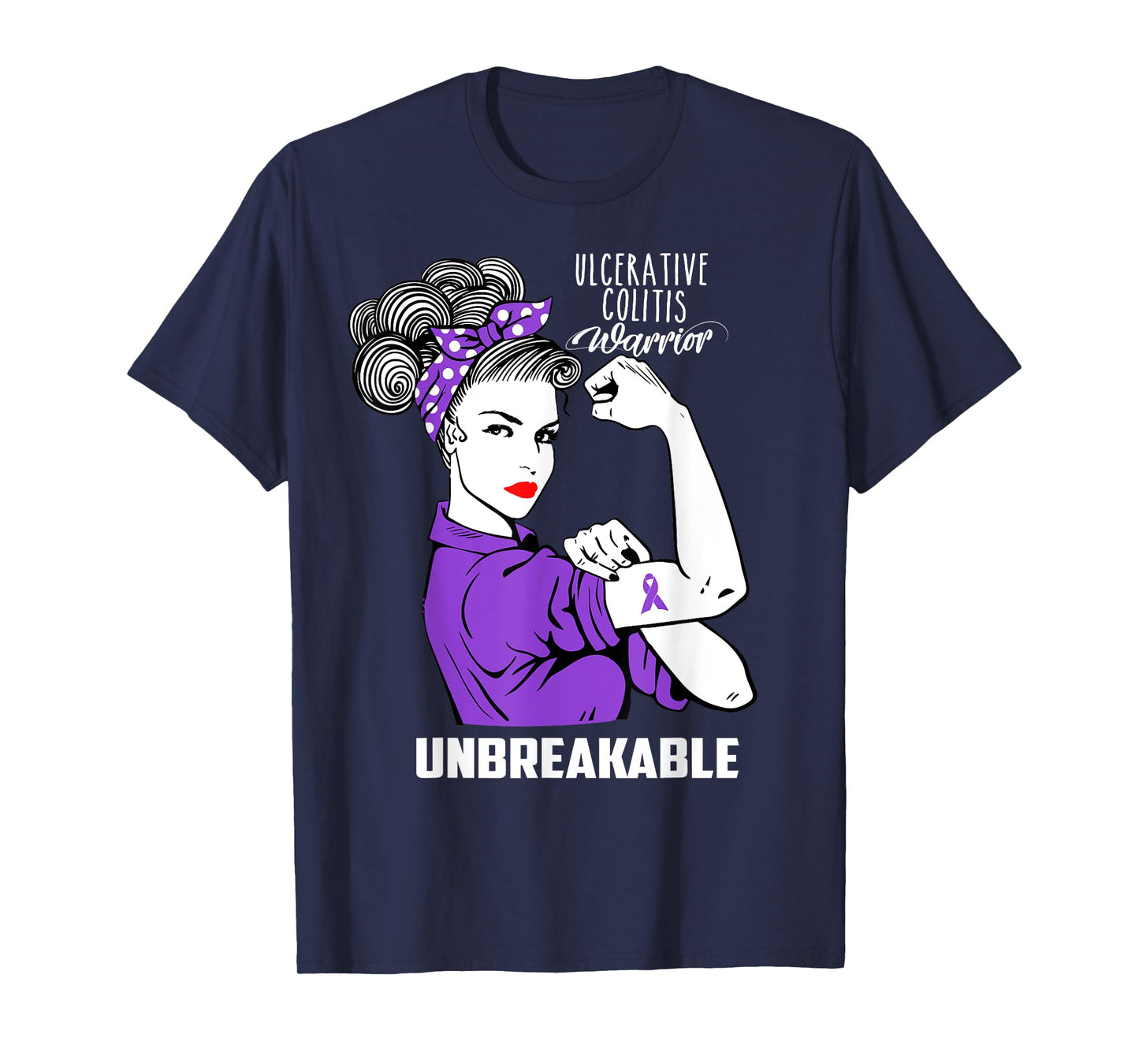 Ulcerative Colitis Warrior Unbreakable Shirt Awareness Gift T-Shirt