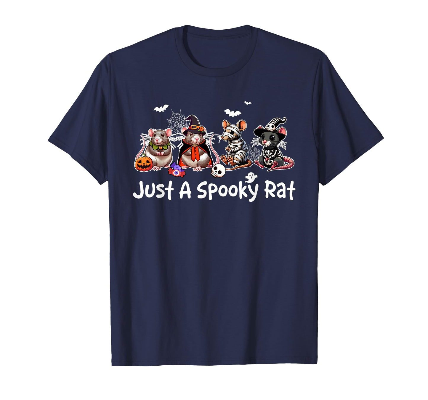 Just A Spooky Halloween Rat Group Rats As Witch Mummy T-Shirt
