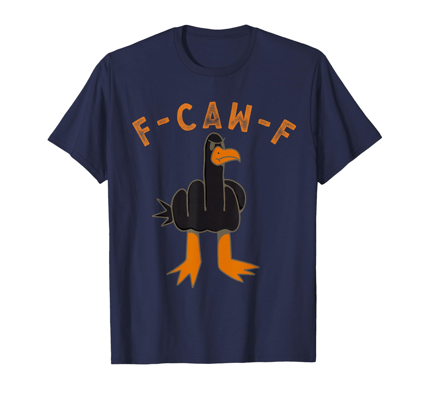 F-Caw-F Funny Seagull FCAWF Humour Sarcasm Middle Finger Meme T-Shirt