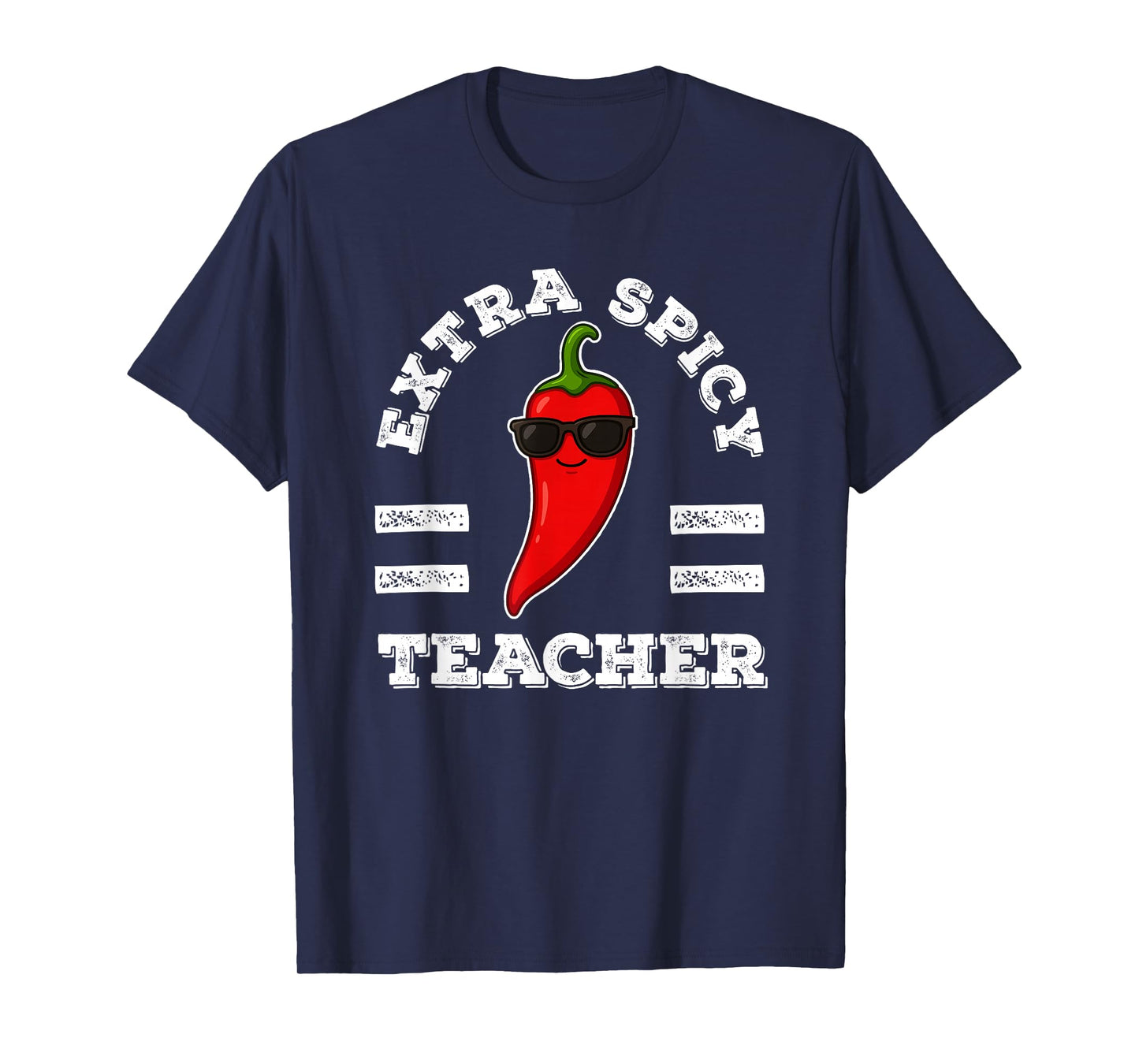 Extra Spicy Teacher Womens Foodie Humor Hot Chili Pepper Pun T-Shirt