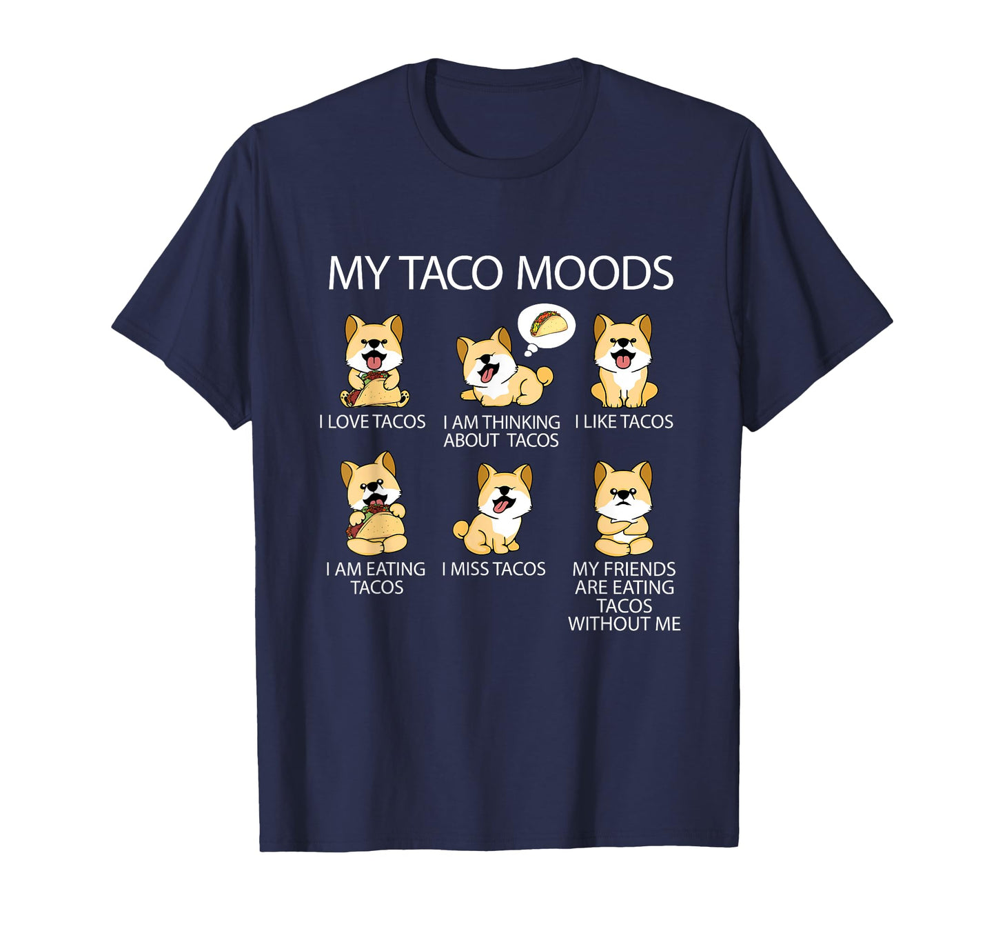 Shiba Inu Taco Lover Women Dog Owner Tacos T-Shirt