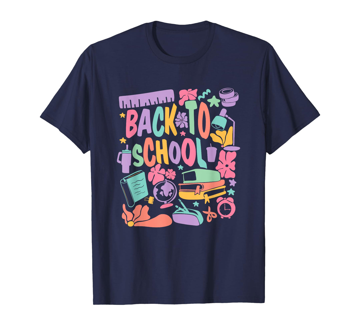 Back To School Colorful Supplies Vibes T-Shirt