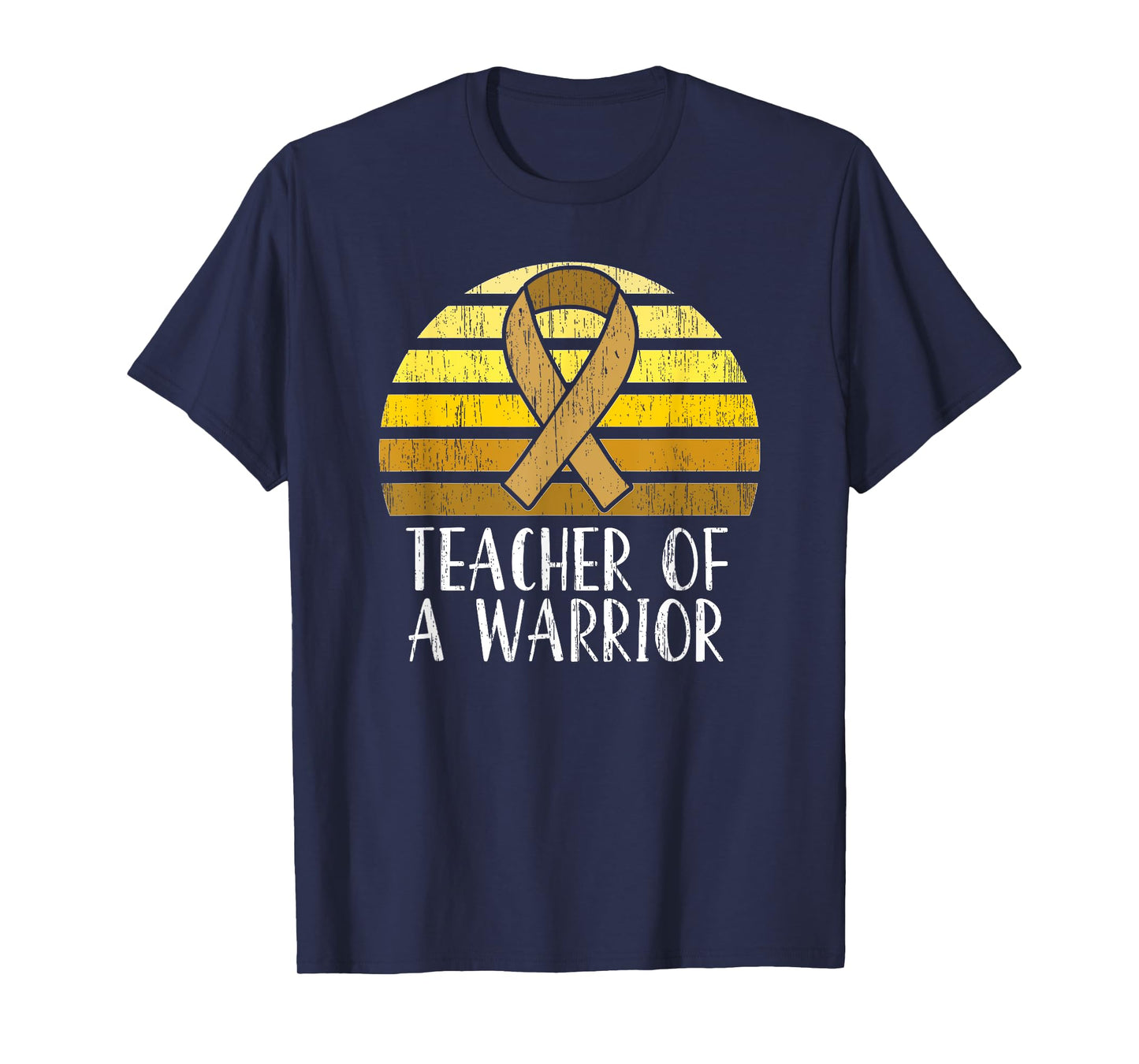 Teacher Of A Warrior Childhood Cancer Awareness T-Shirt for Men Women