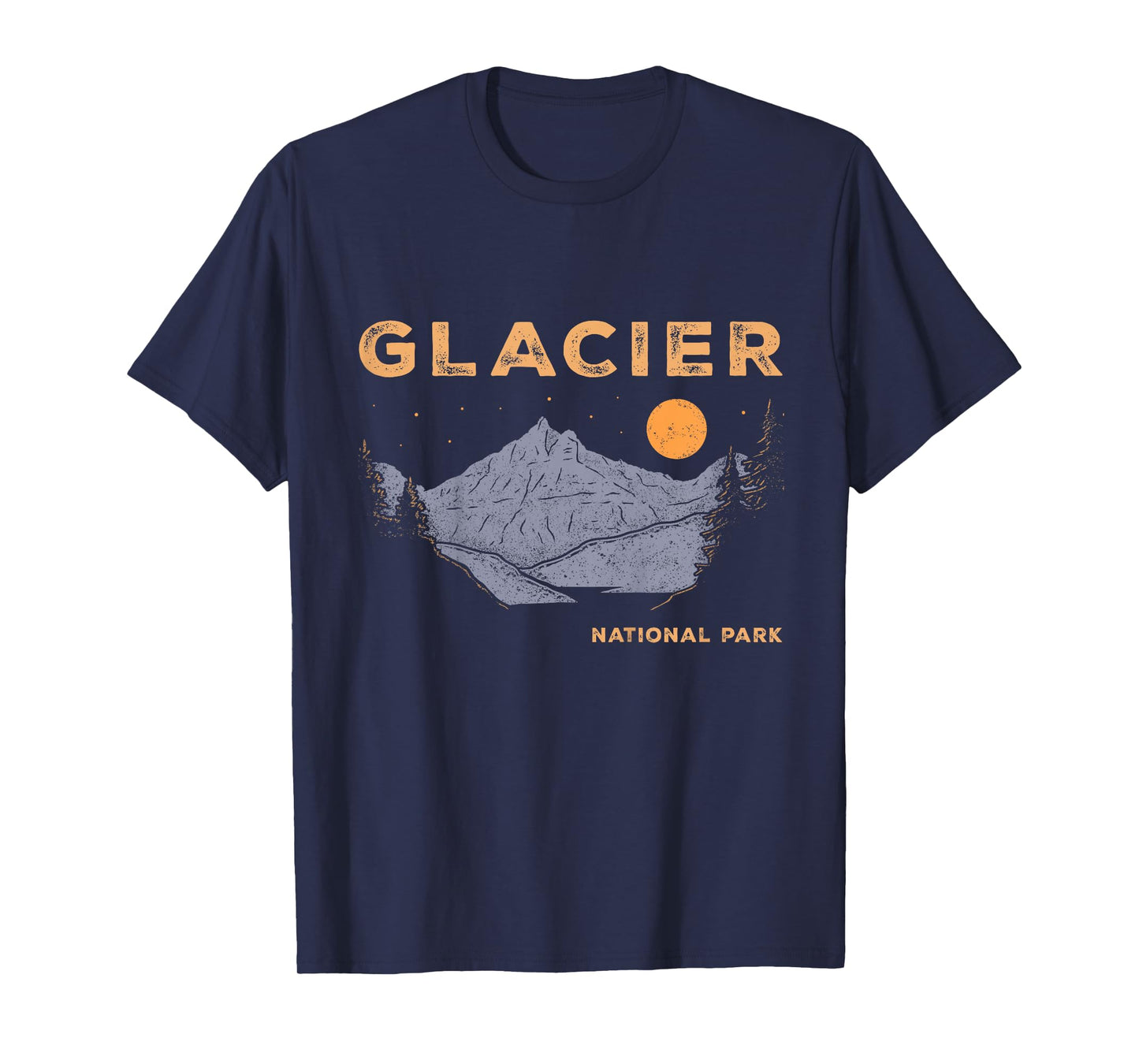 Retro Glacier National Park Souvenir Montana Boys Girls Kids T-Shirt
