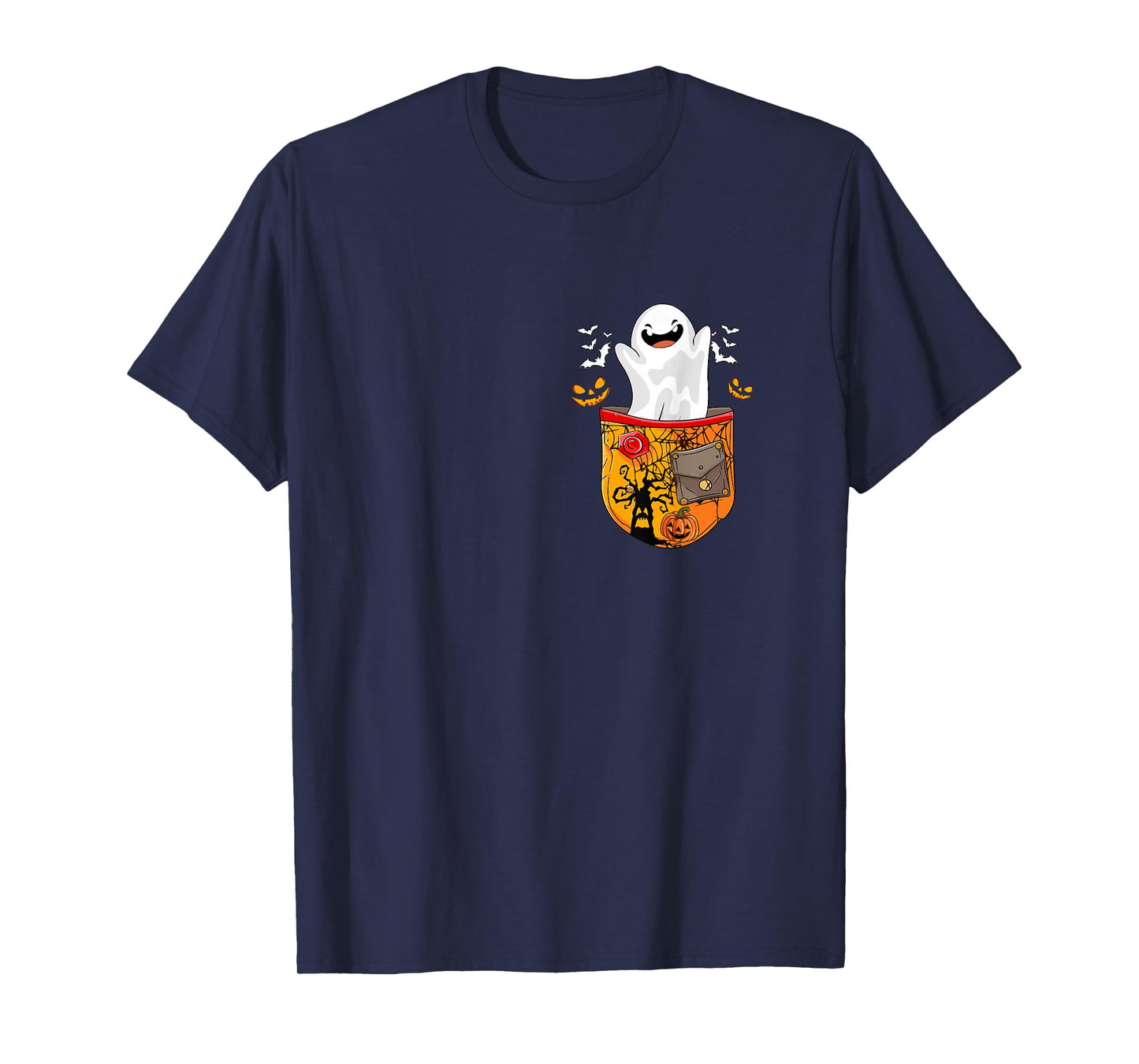 Boo As Witch in Pocket Halloween Costume Family Group T-Shirt