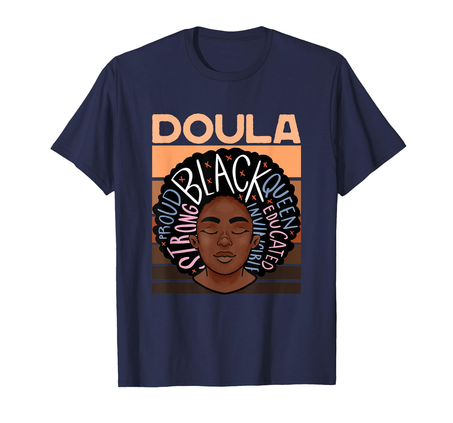 Black Doula Melanin Childbirth Support Midwife Labor Doula T-Shirt