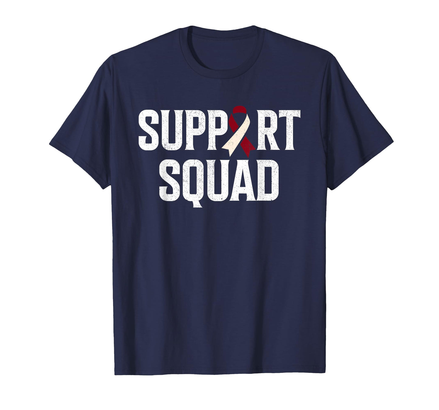 Support Squad Throat Oral Head & Neck Cancer Awareness T-Shirt