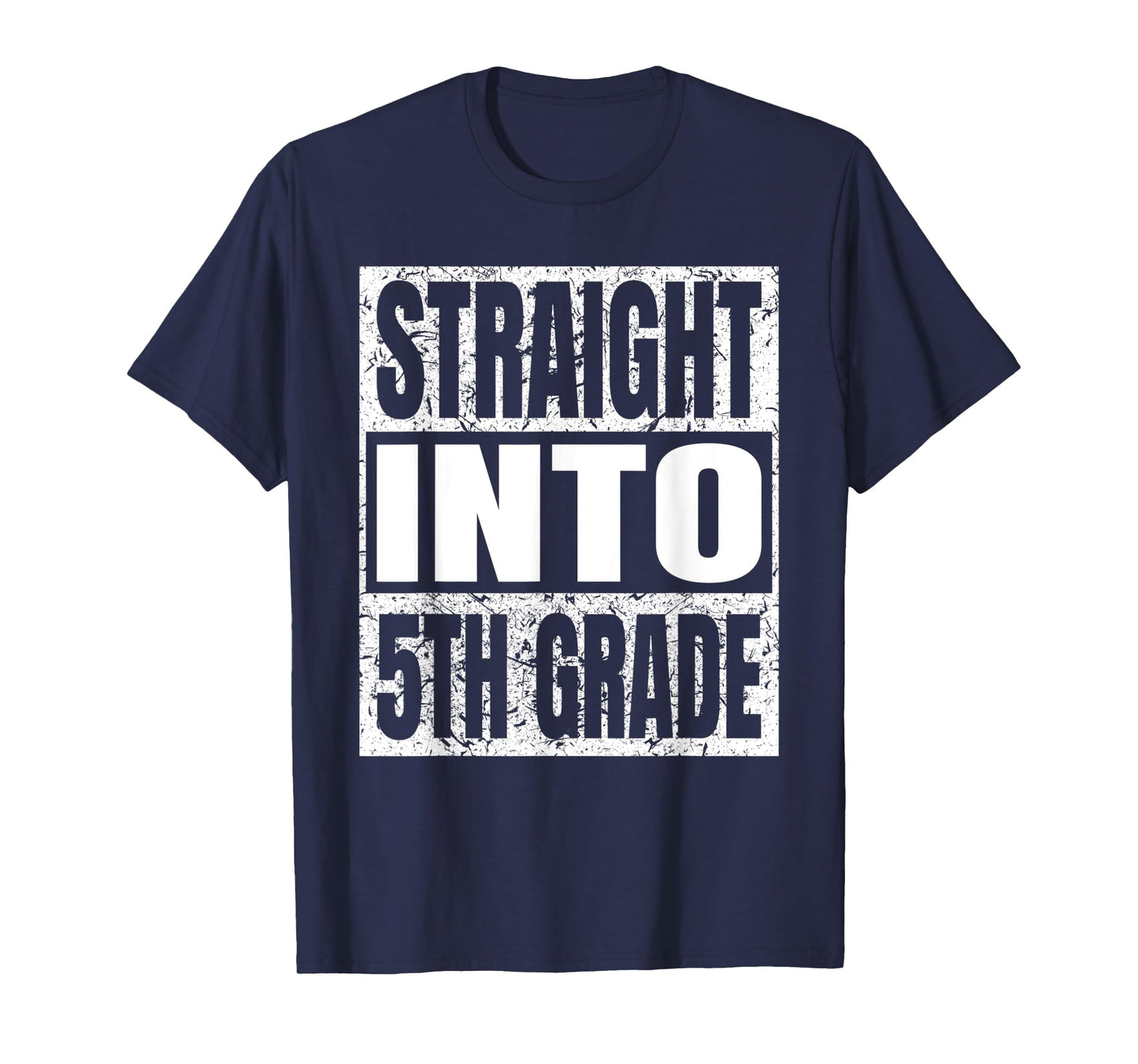 Straight Into 5th Grade Funny Tee Back To School Fifth Grade T-Shirt