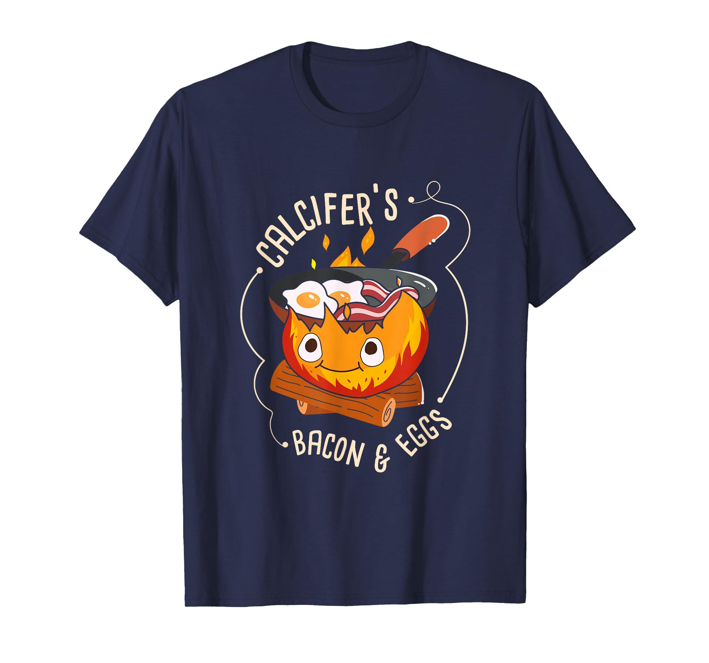 Calcifers Bacon And Egg I Camping Cooking I Bacon T-Shirt