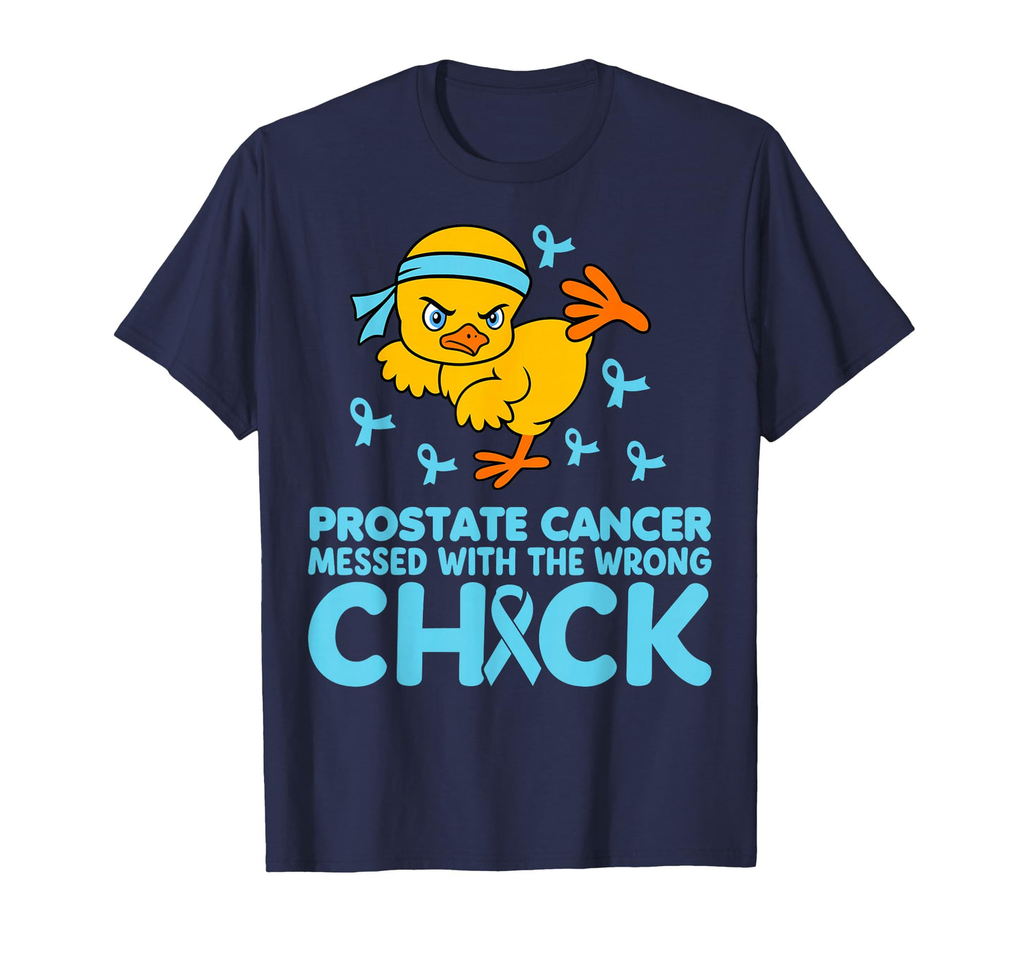 Prostate Cancer Awareness Support Squad Light Blue Ribbon US T-Shirt