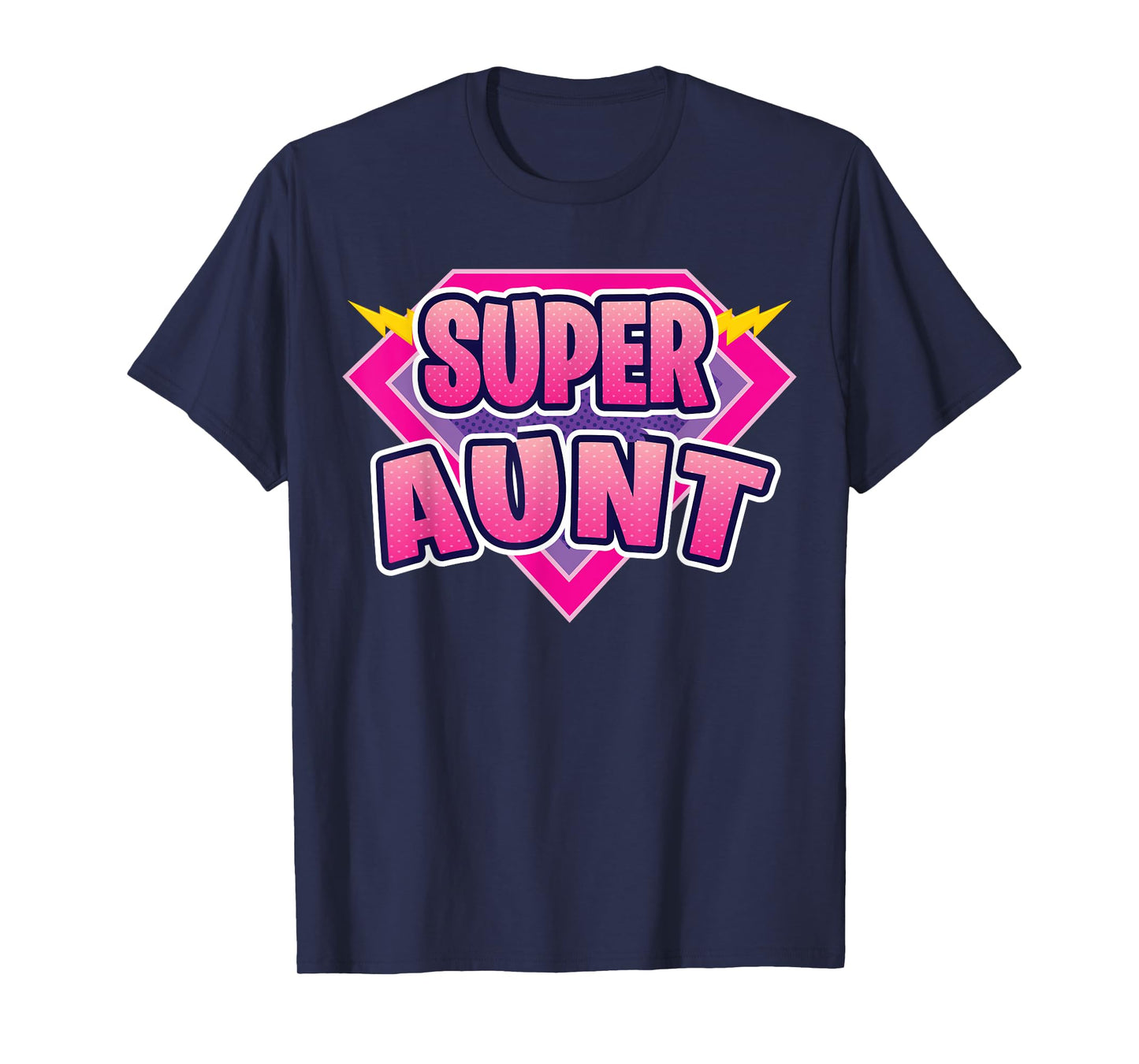 Super Aunt Superhero Grandmother Comic Book Funny Matching T-Shirt
