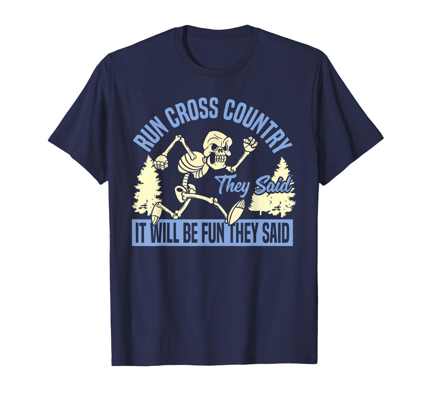 Cross Country Running Skeleton XC Runner T-Shirt
