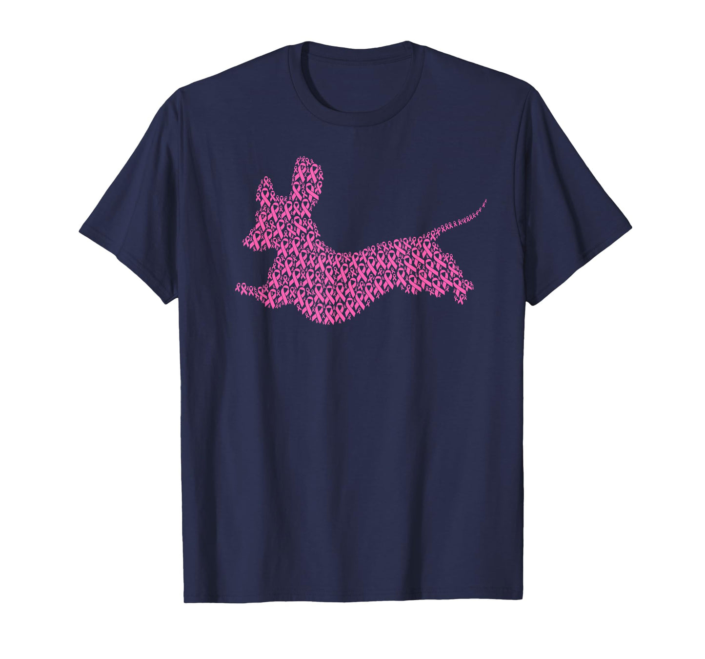 Breast Cancer Awareness Pink Ribbon & Survivor Dog Dachshund T-Shirt