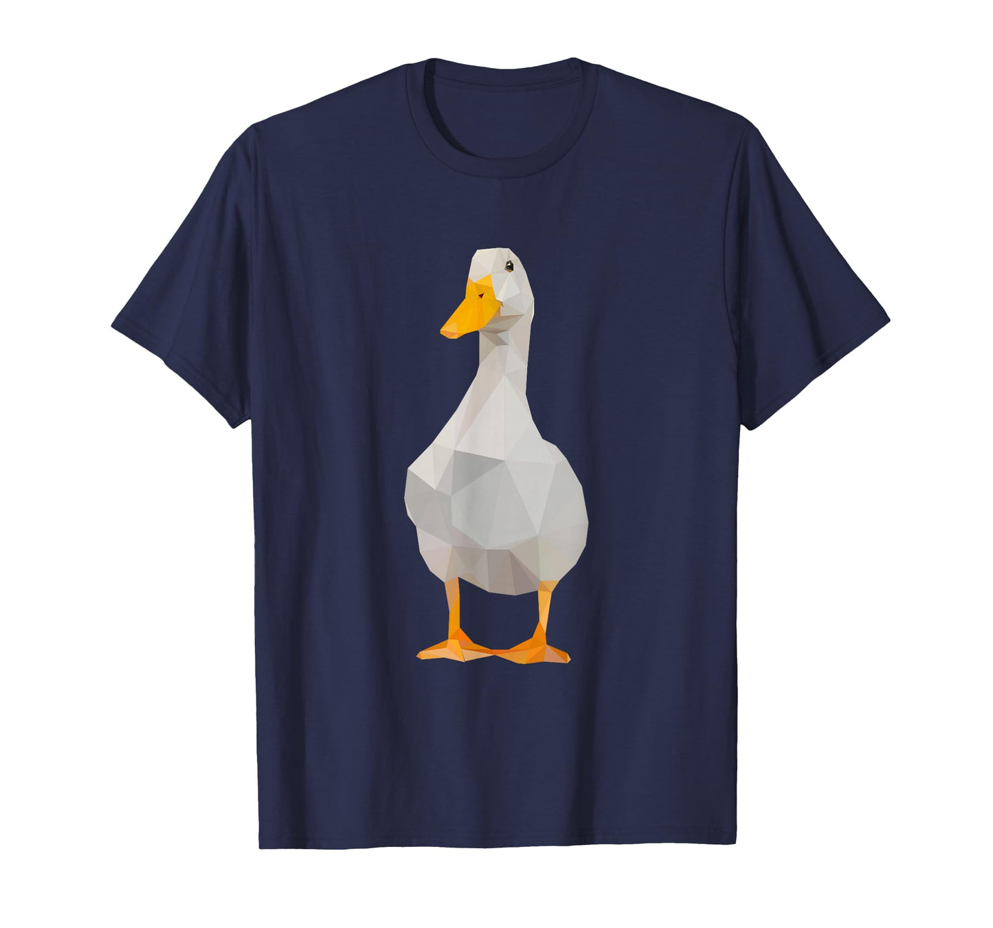 Cute Polygonal Duck Lover Farm Duck T-Shirt
