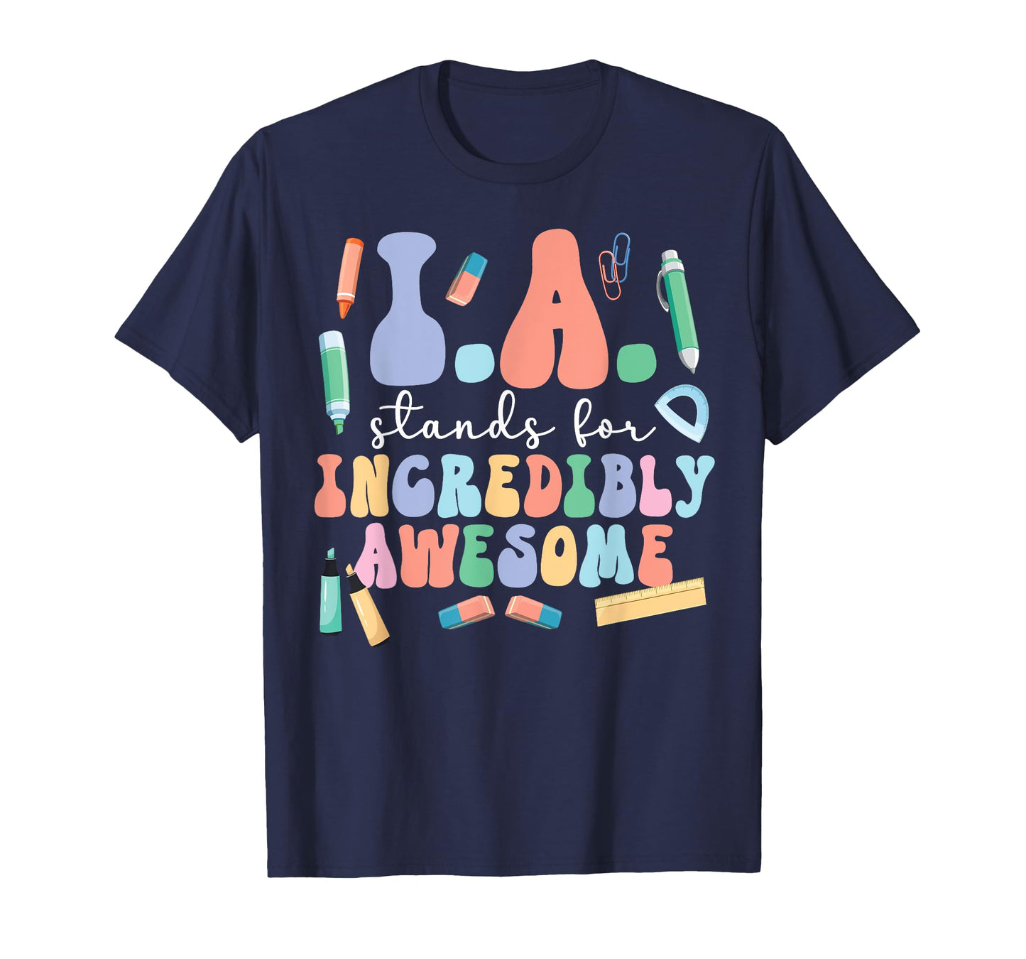 Best Instructional Assistant Groovy Instructional Assistants T-Shirt