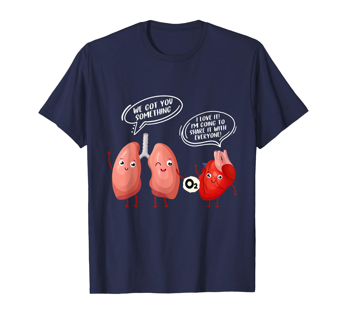 Oxygen For The Heart Lungs Doctor T-Shirt