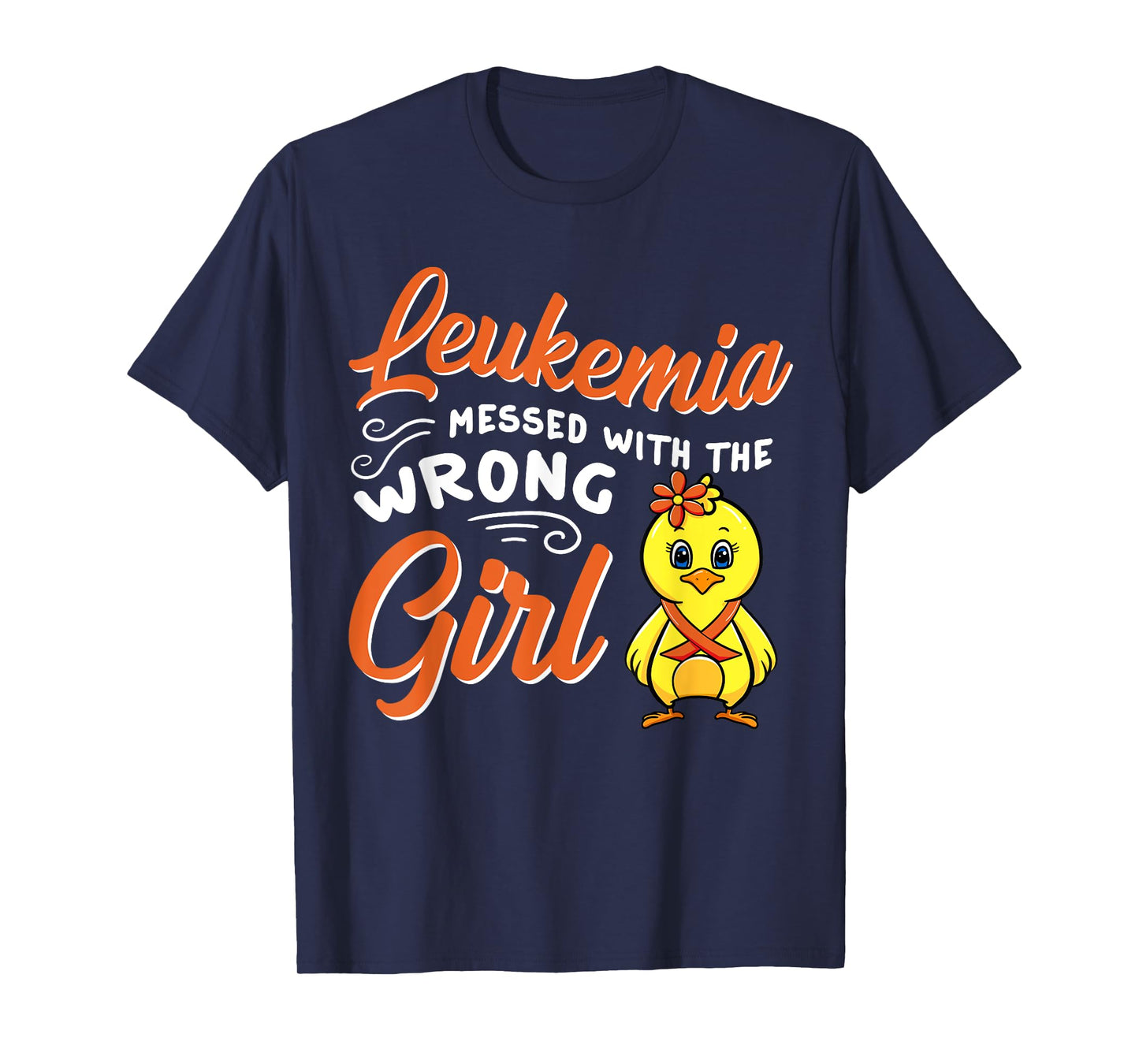Leukemia Messed With The Wrong Girl Chick Awareness Women T-Shirt