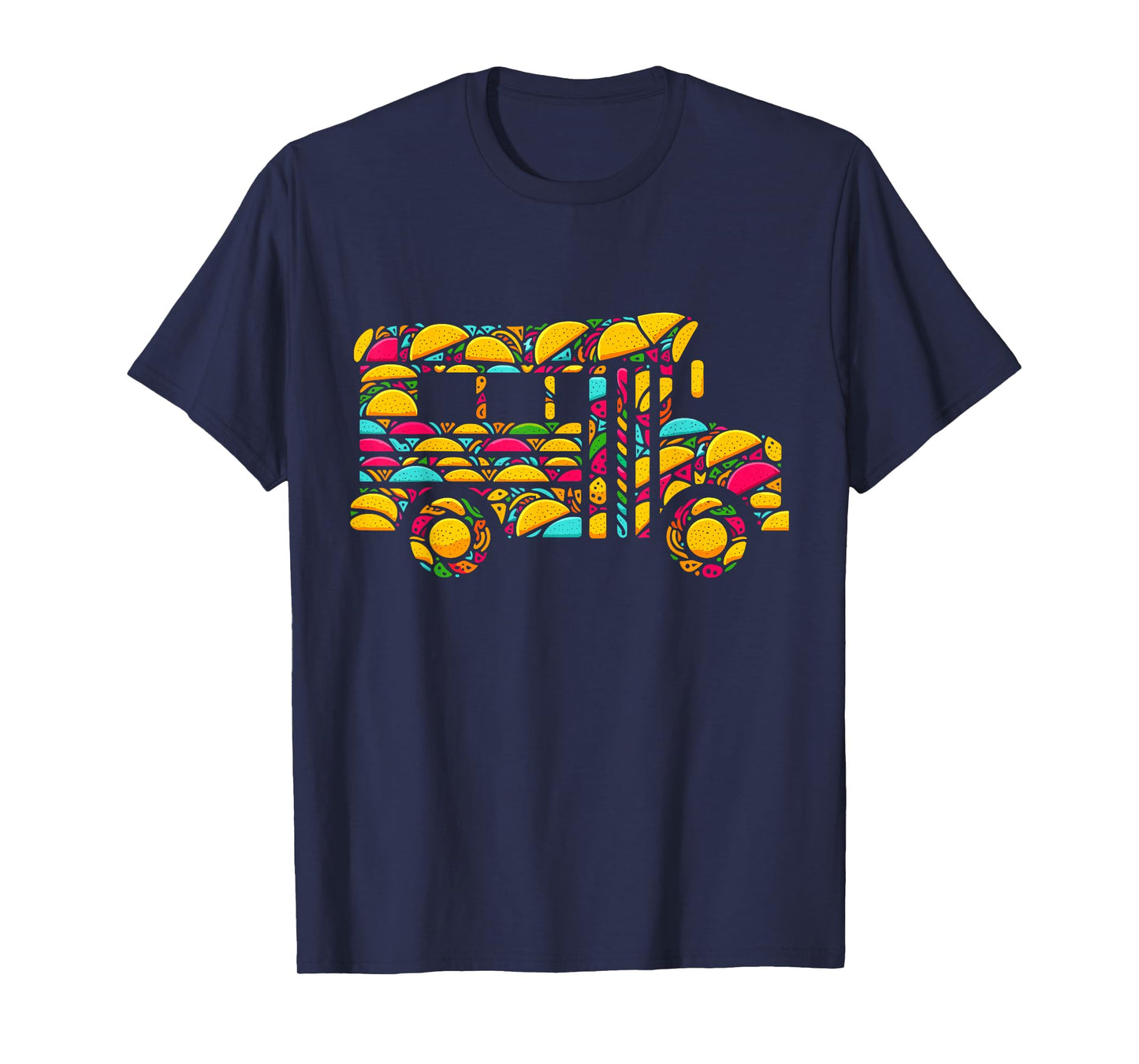 School Bus Tacos Kids Mens Womens Mexican Cinco De Mayo Taco T-Shirt