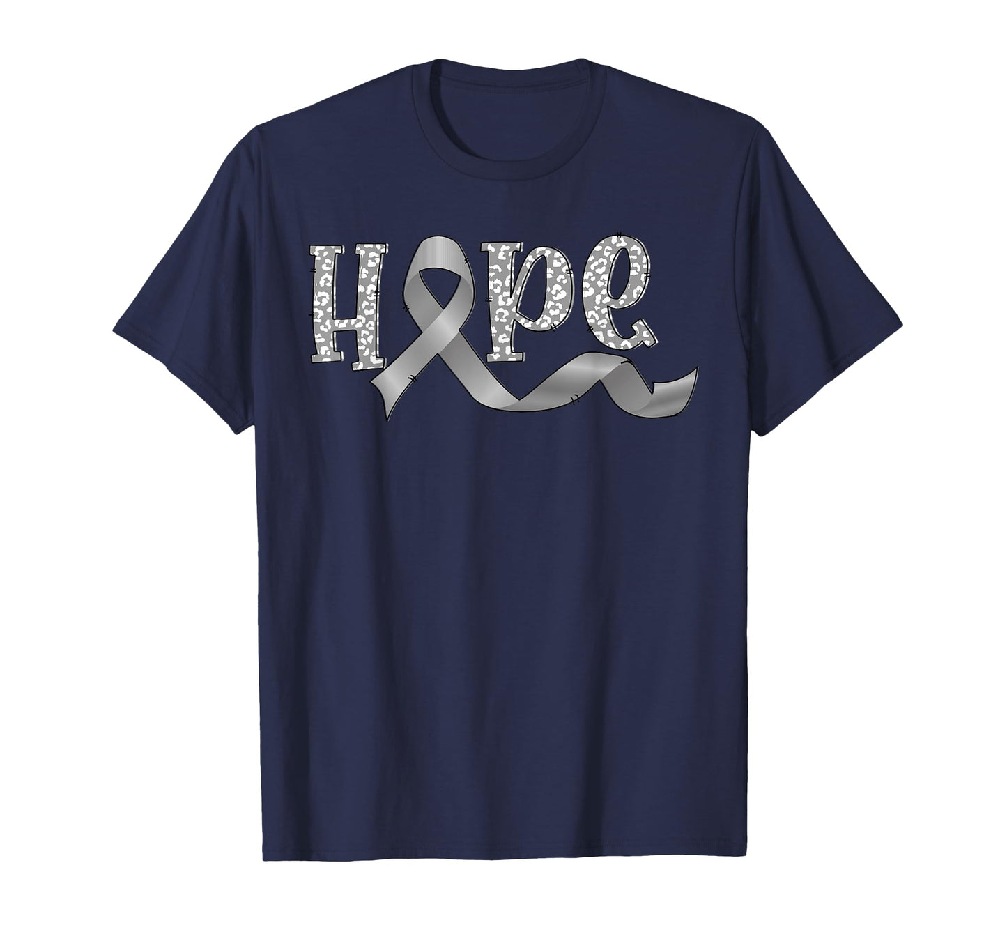 hope gray ribbon Parkinsons awareness warrior T-Shirt