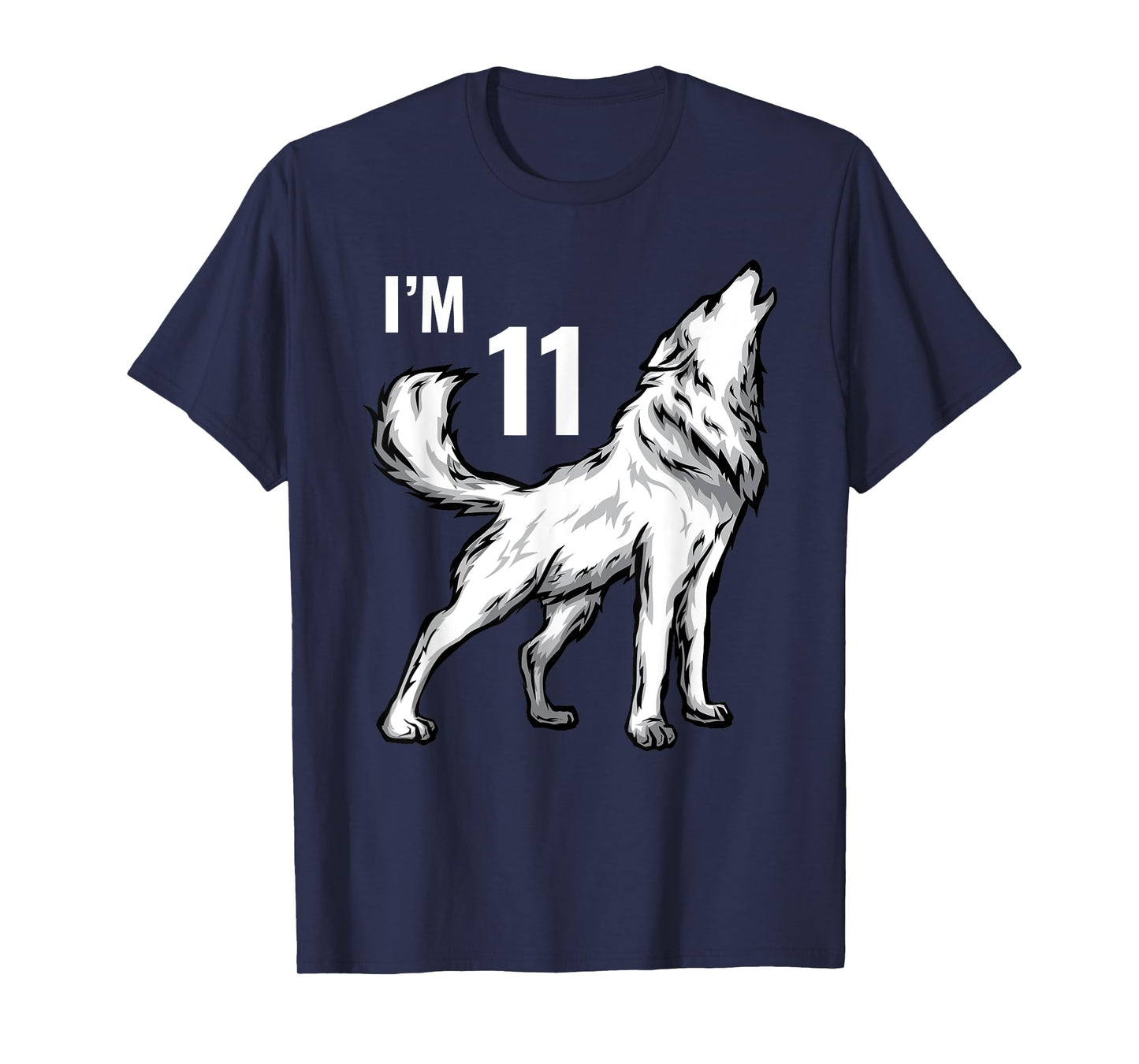11th Birthday 11 Years Wolf Cub Howling Wolf Pack Wildlife T-Shirt