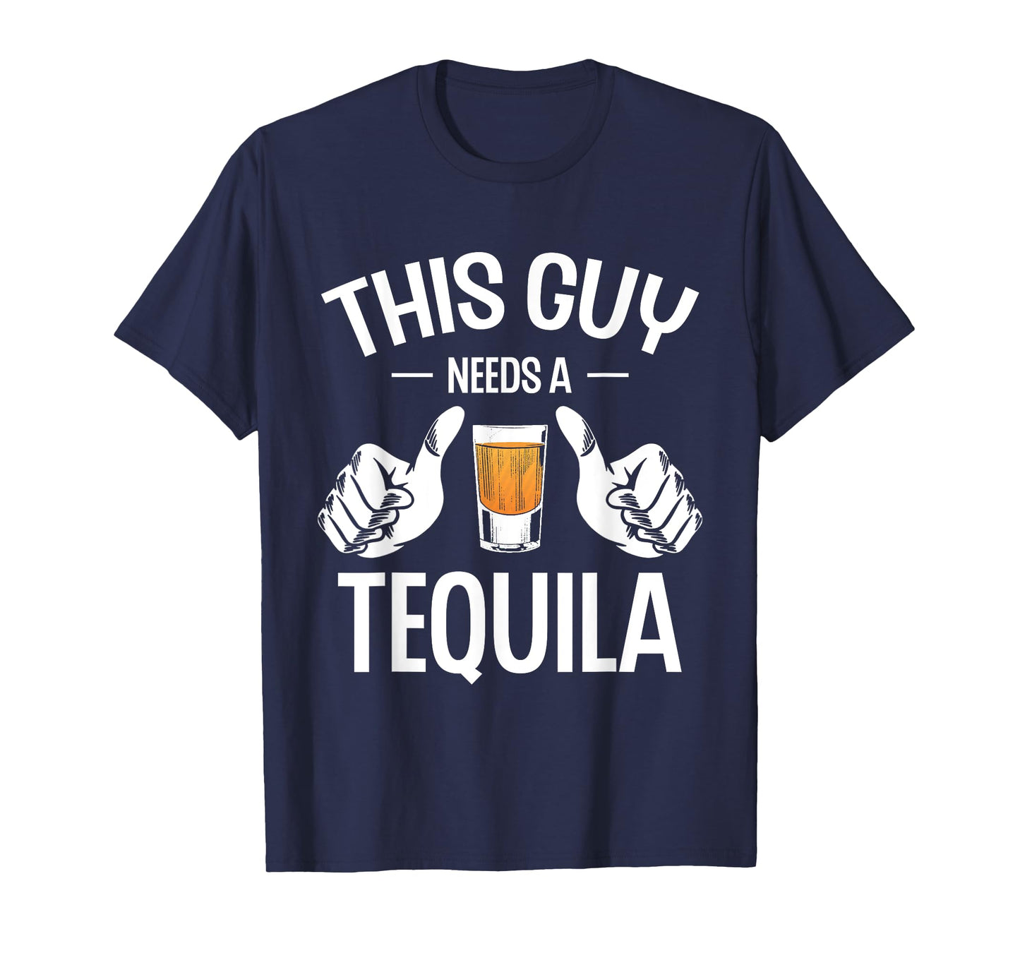 This Guy Needs A Tequila Tequilas Drinking Drink Tequila T-Shirt, Small, Black